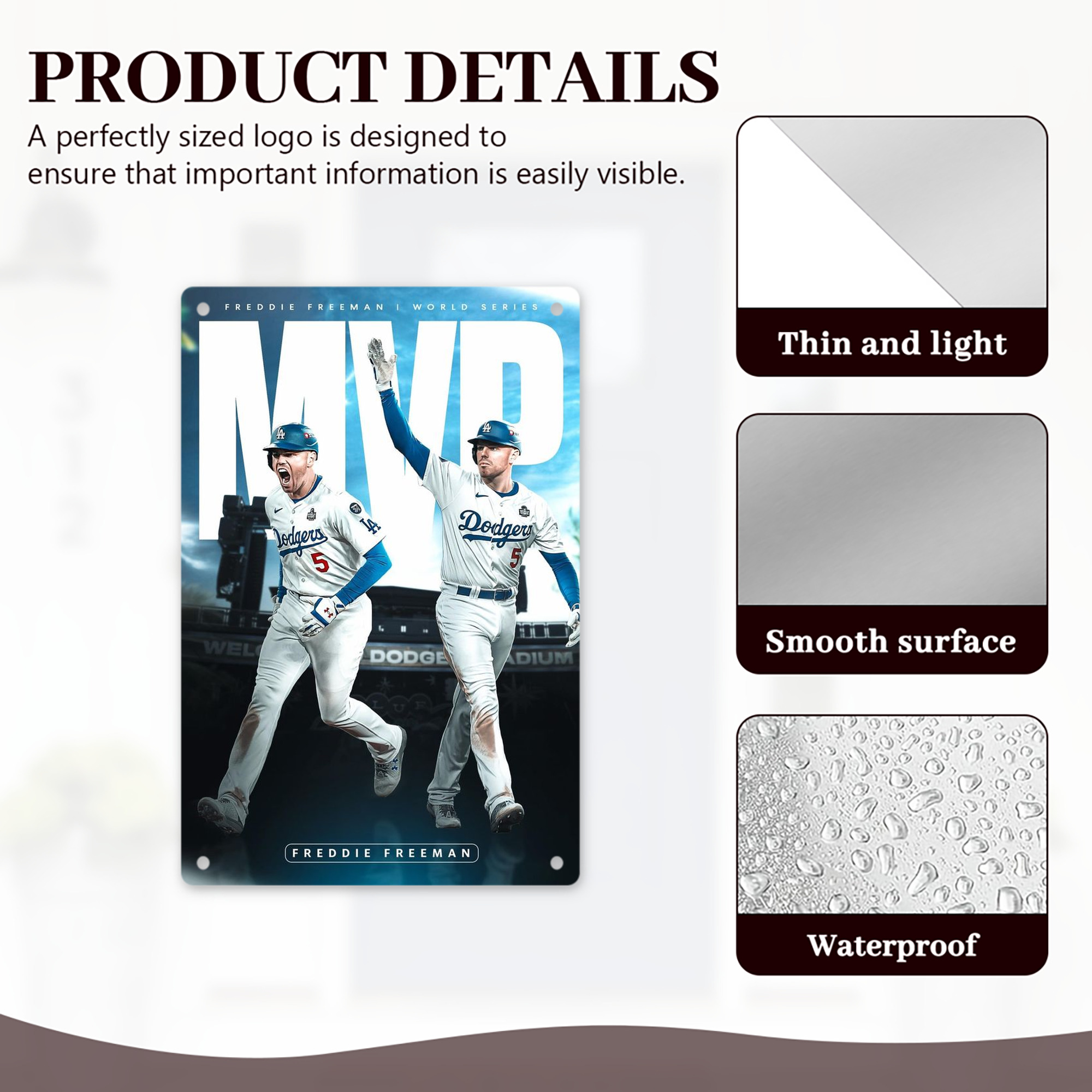  8x12inch Vertical Aluminum Sign - Durable Fade-Resistant Indoor/Outdoor Safety & Information Plaque For Office, Hotel, Restaurant, Bar, Public Spaces