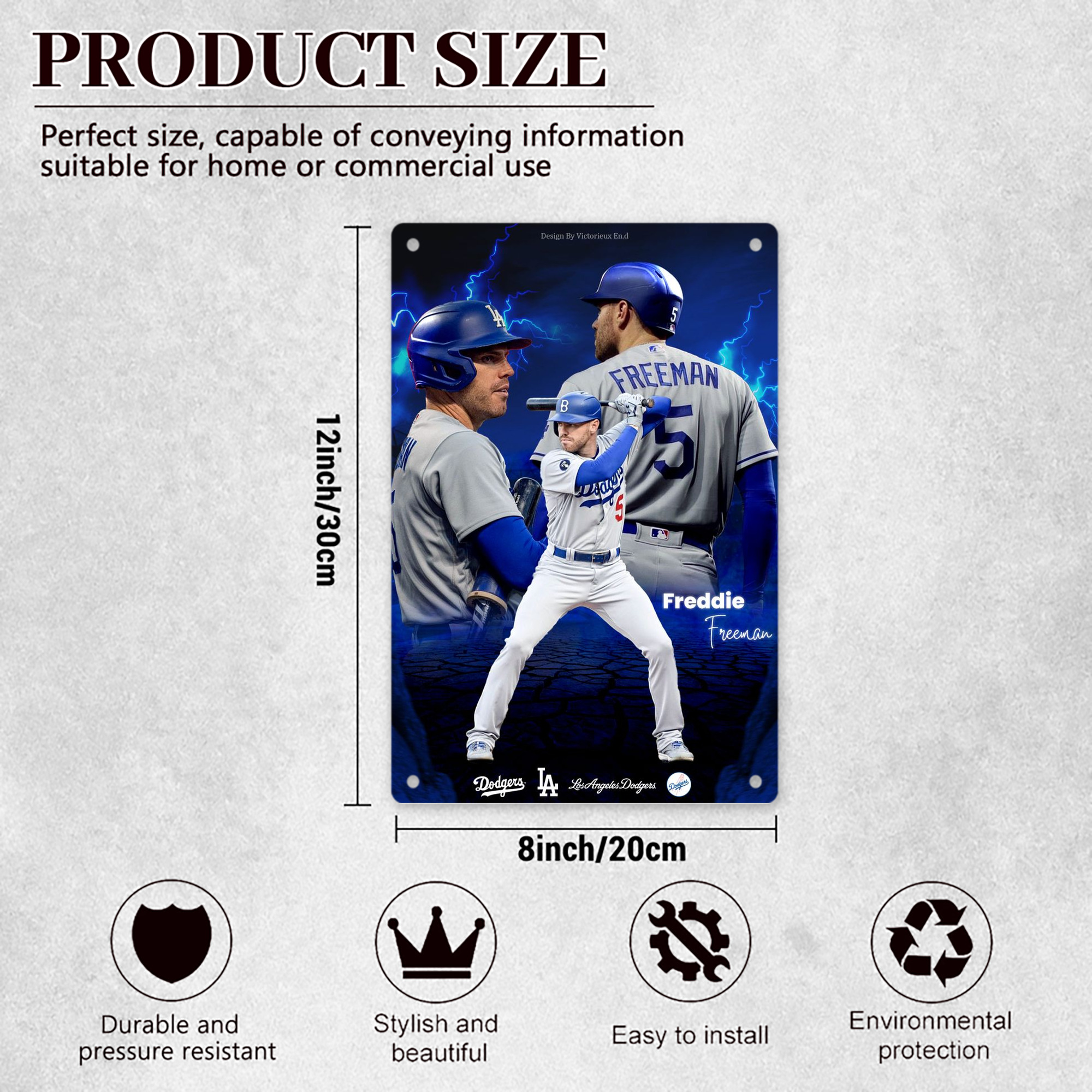  8x12inch Vertical Aluminum Sign - Durable Fade-Resistant Indoor/Outdoor Safety & Information Plaque For Office, Hotel, Restaurant, Bar, Public Spaces