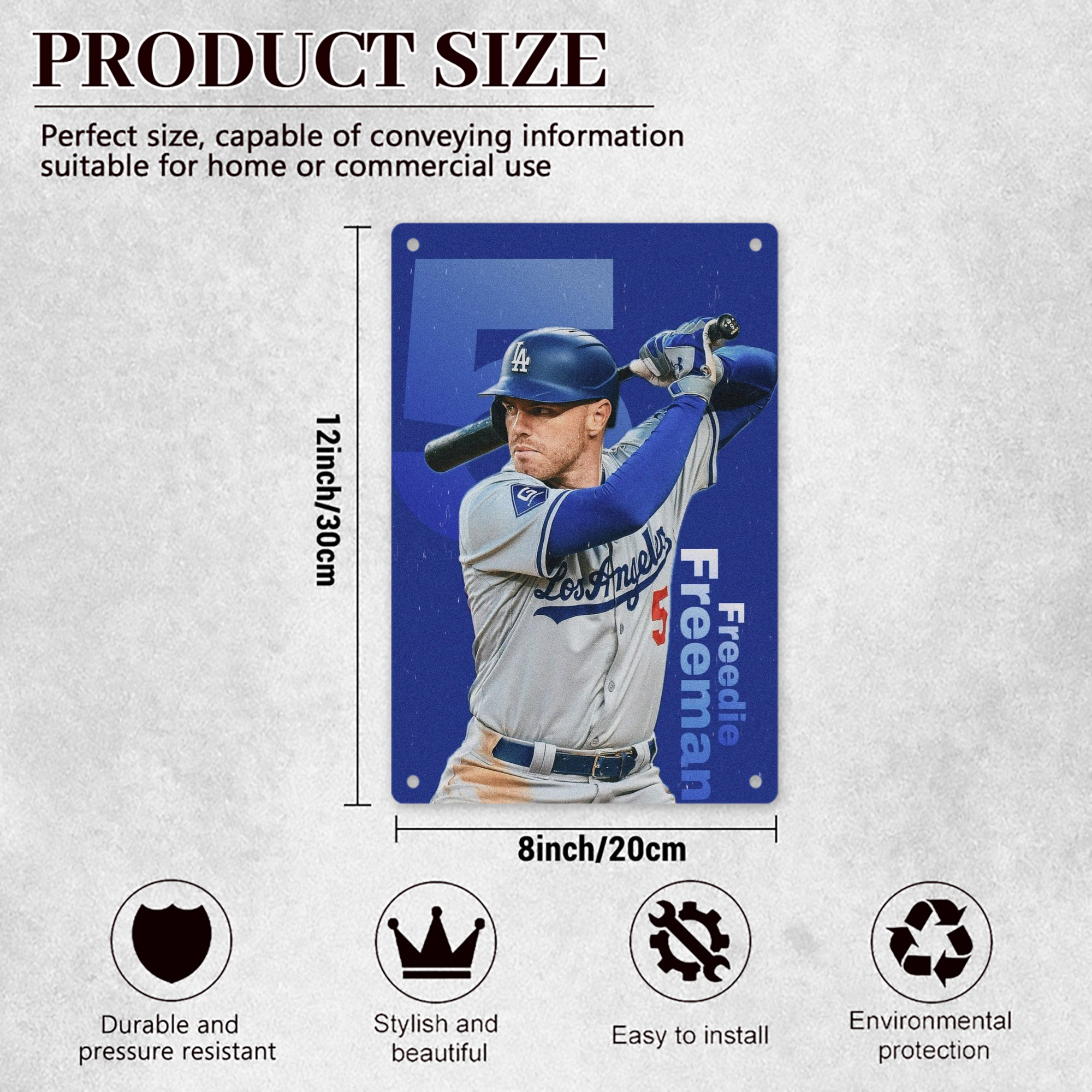  8x12inch Vertical Aluminum Sign - Durable Fade-Resistant Indoor/Outdoor Safety & Information Plaque For Office, Hotel, Restaurant, Bar, Public Spaces