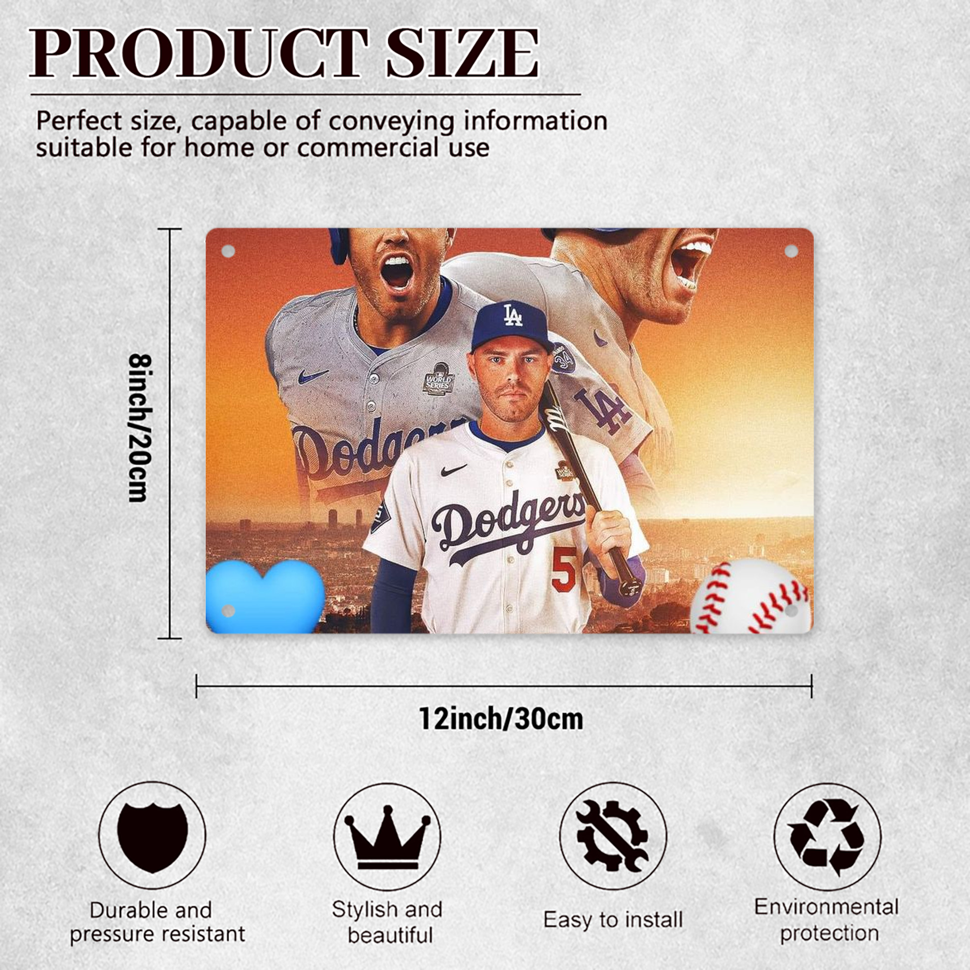  Decorative Aluminum Plaque – Horizontal Design – Durable, Stylish, Easy To Install – Ideal For Home, Office, Bar, And More