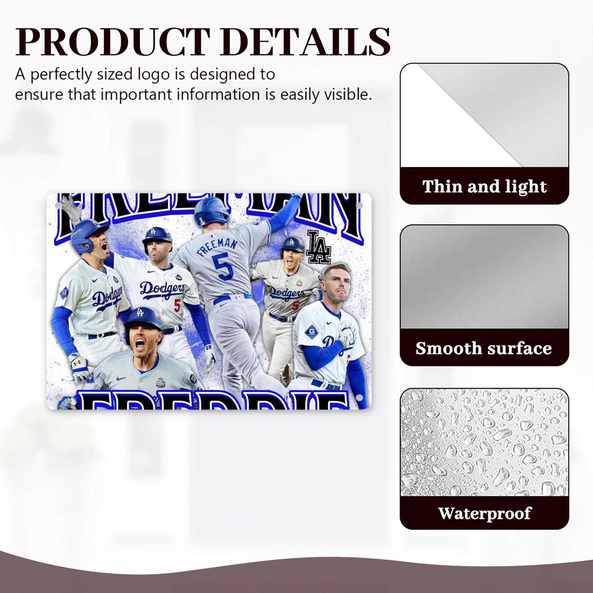  Decorative Aluminum Plaque – Horizontal Design – Durable, Stylish, Easy To Install – Ideal For Home, Office, Bar, And More