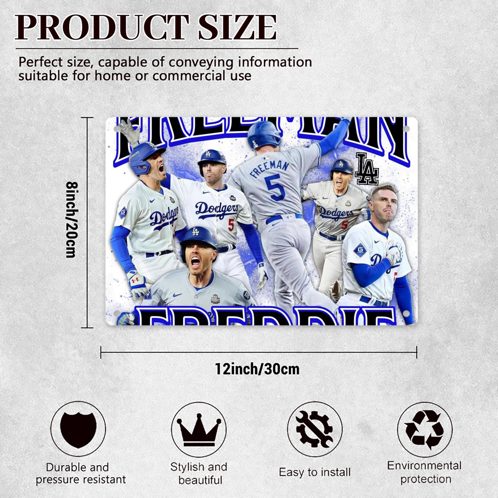  Decorative Aluminum Plaque – Horizontal Design – Durable, Stylish, Easy To Install – Ideal For Home, Office, Bar, And More