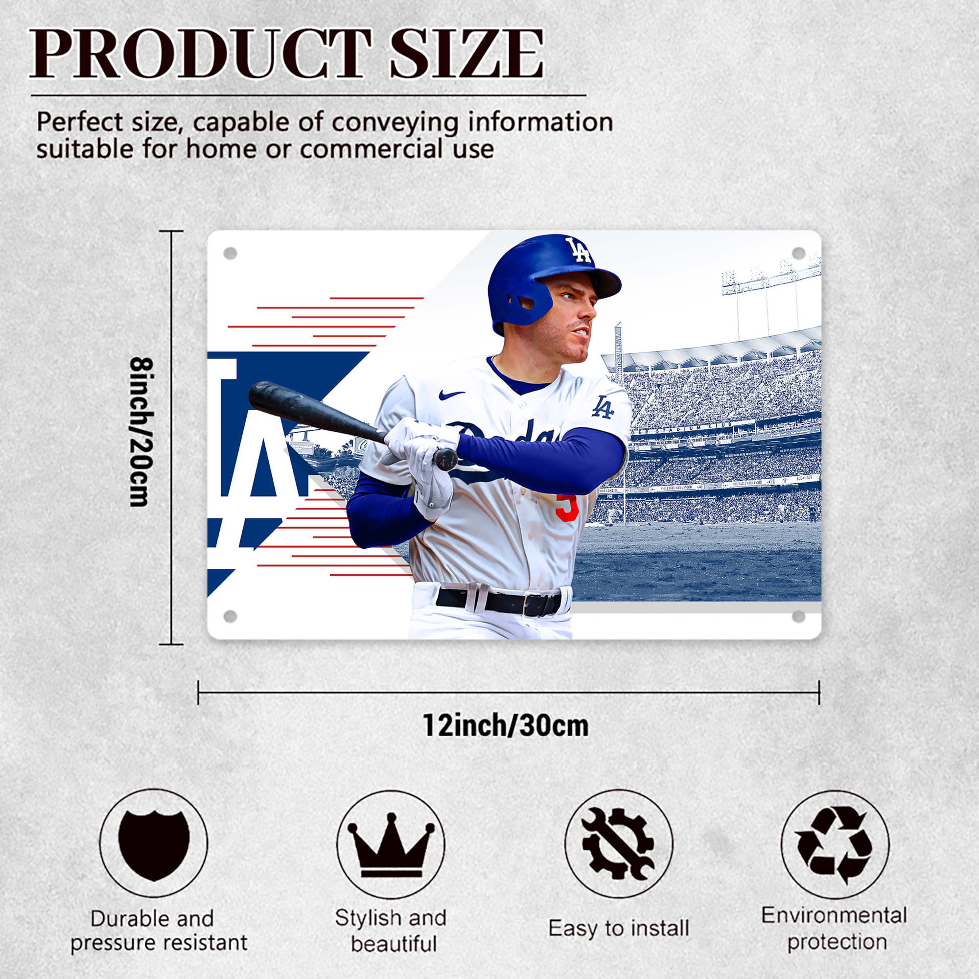  Decorative Aluminum Plaque – Horizontal Design – Durable, Stylish, Easy To Install – Ideal For Home, Office, Bar, And More