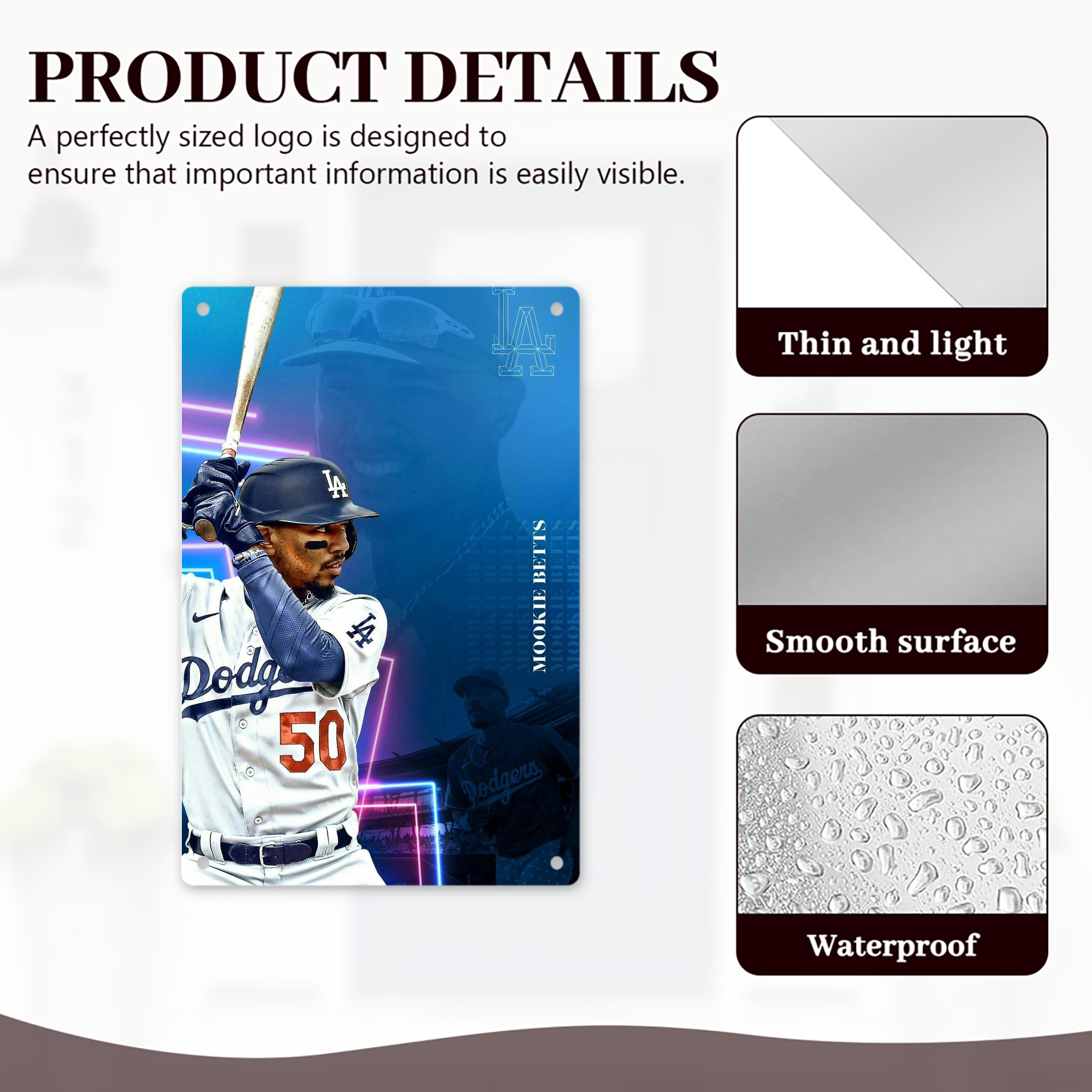  8x12inch Vertical Aluminum Sign - Durable Fade-Resistant Indoor/Outdoor Safety & Information Plaque For Office, Hotel, Restaurant, Bar, Public Spaces