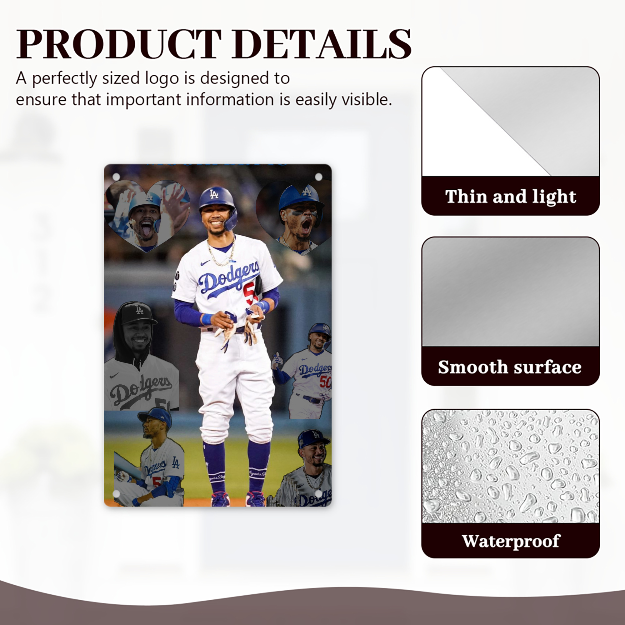  8x12inch Vertical Aluminum Sign - Durable Fade-Resistant Indoor/Outdoor Safety & Information Plaque For Office, Hotel, Restaurant, Bar, Public Spaces