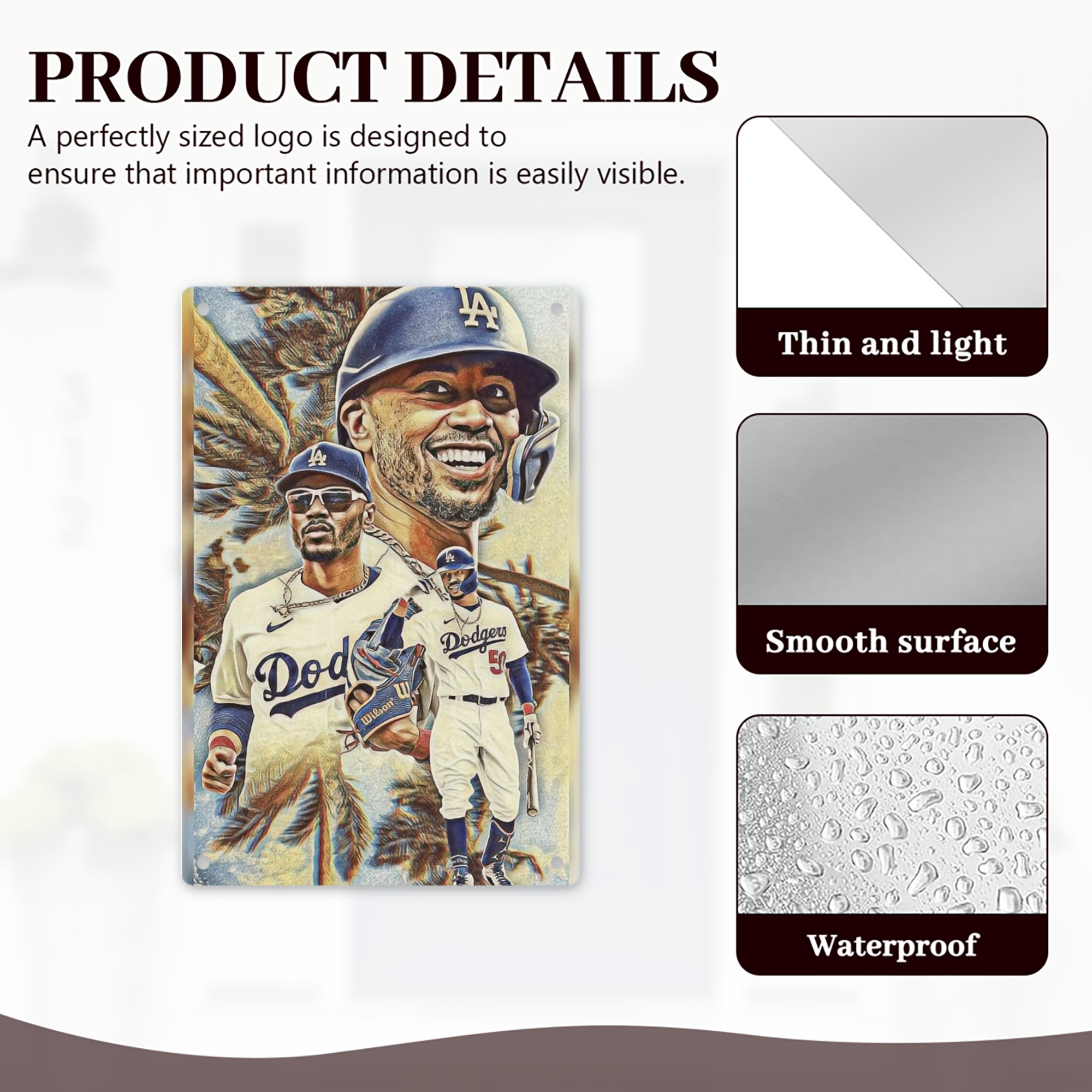  8x12inch Vertical Aluminum Sign - Durable Fade-Resistant Indoor/Outdoor Safety & Information Plaque For Office, Hotel, Restaurant, Bar, Public Spaces