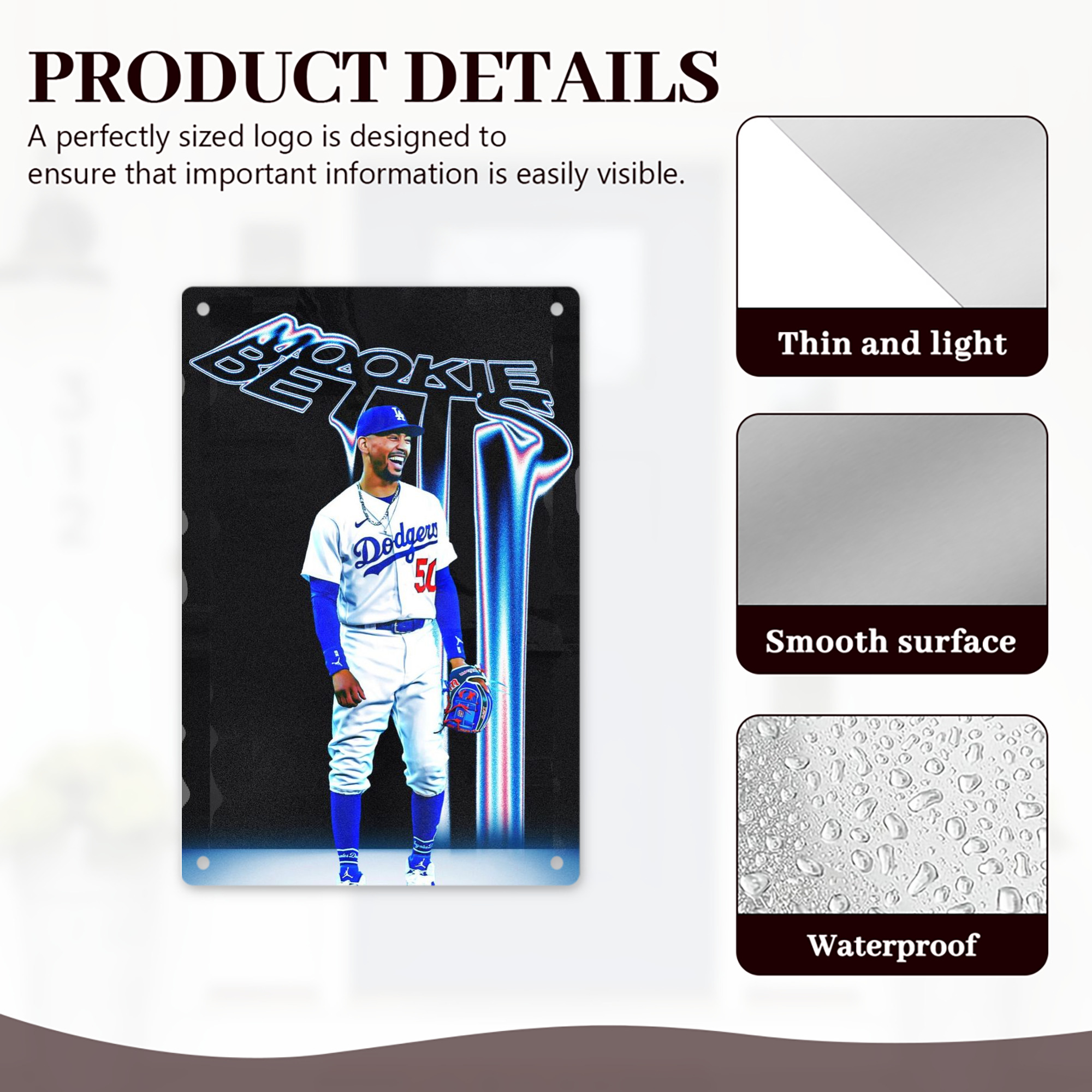  8x12inch Vertical Aluminum Sign - Durable Fade-Resistant Indoor/Outdoor Safety & Information Plaque For Office, Hotel, Restaurant, Bar, Public Spaces