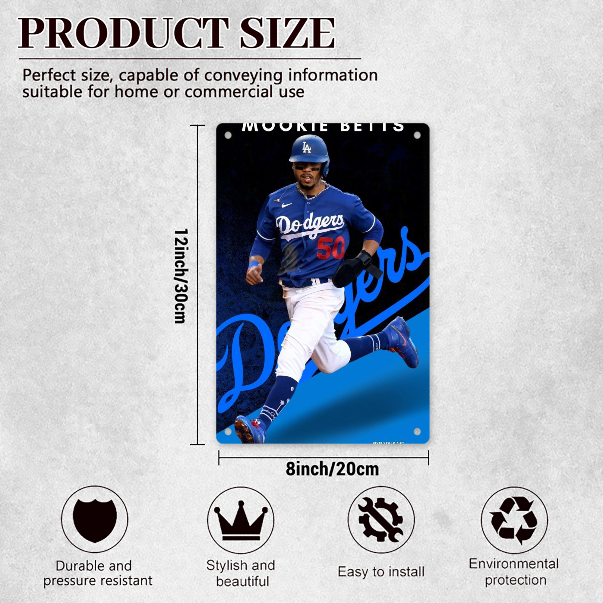  8x12inch Vertical Aluminum Sign - Durable Fade-Resistant Indoor/Outdoor Safety & Information Plaque For Office, Hotel, Restaurant, Bar, Public Spaces