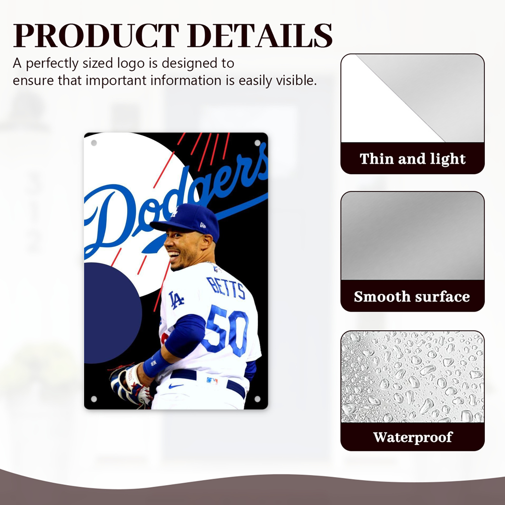  8x12inch Vertical Aluminum Sign - Durable Fade-Resistant Indoor/Outdoor Safety & Information Plaque For Office, Hotel, Restaurant, Bar, Public Spaces