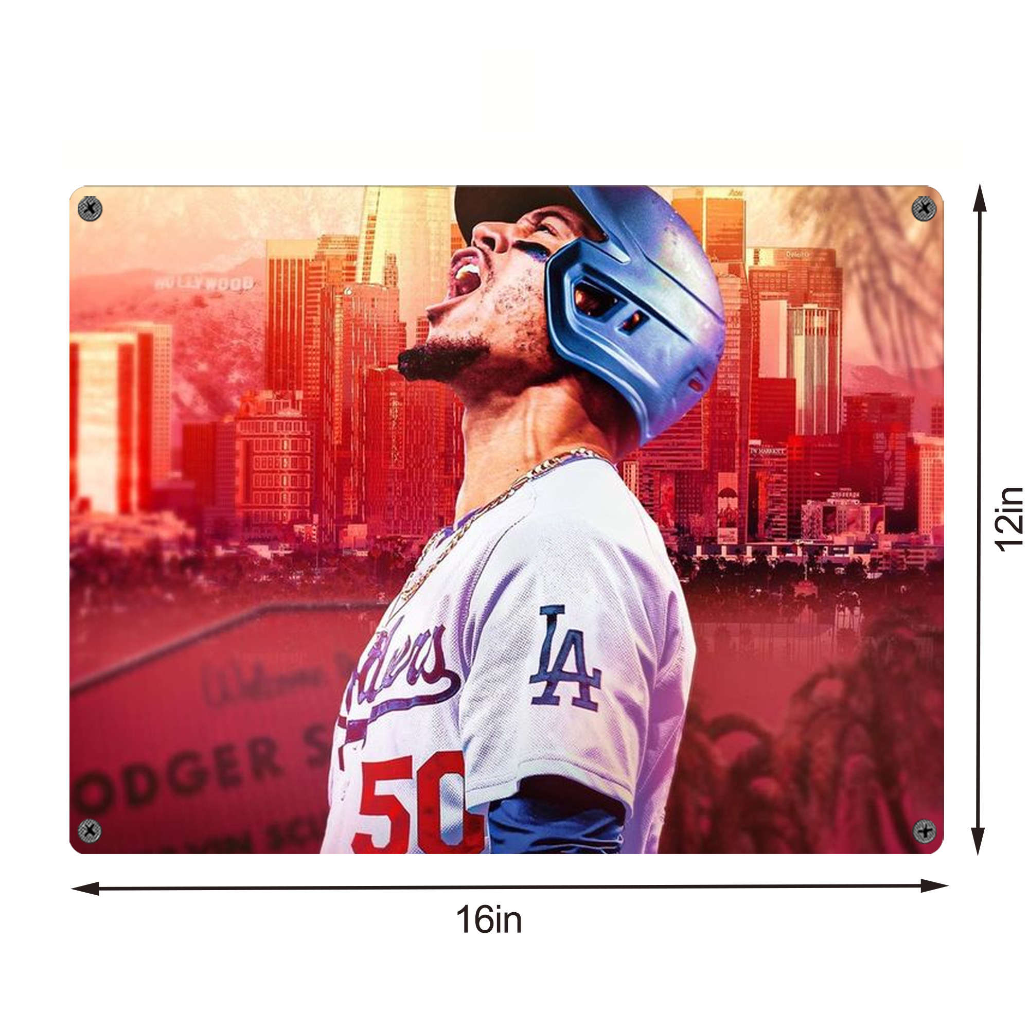  Vintage Metal Tin Sign 16x12 – Full-Print Iron Wall Decor – Durable, Fade-Resistant – Easy To Hang – Ideal For Home, Bar, Kitchen & Office Decor