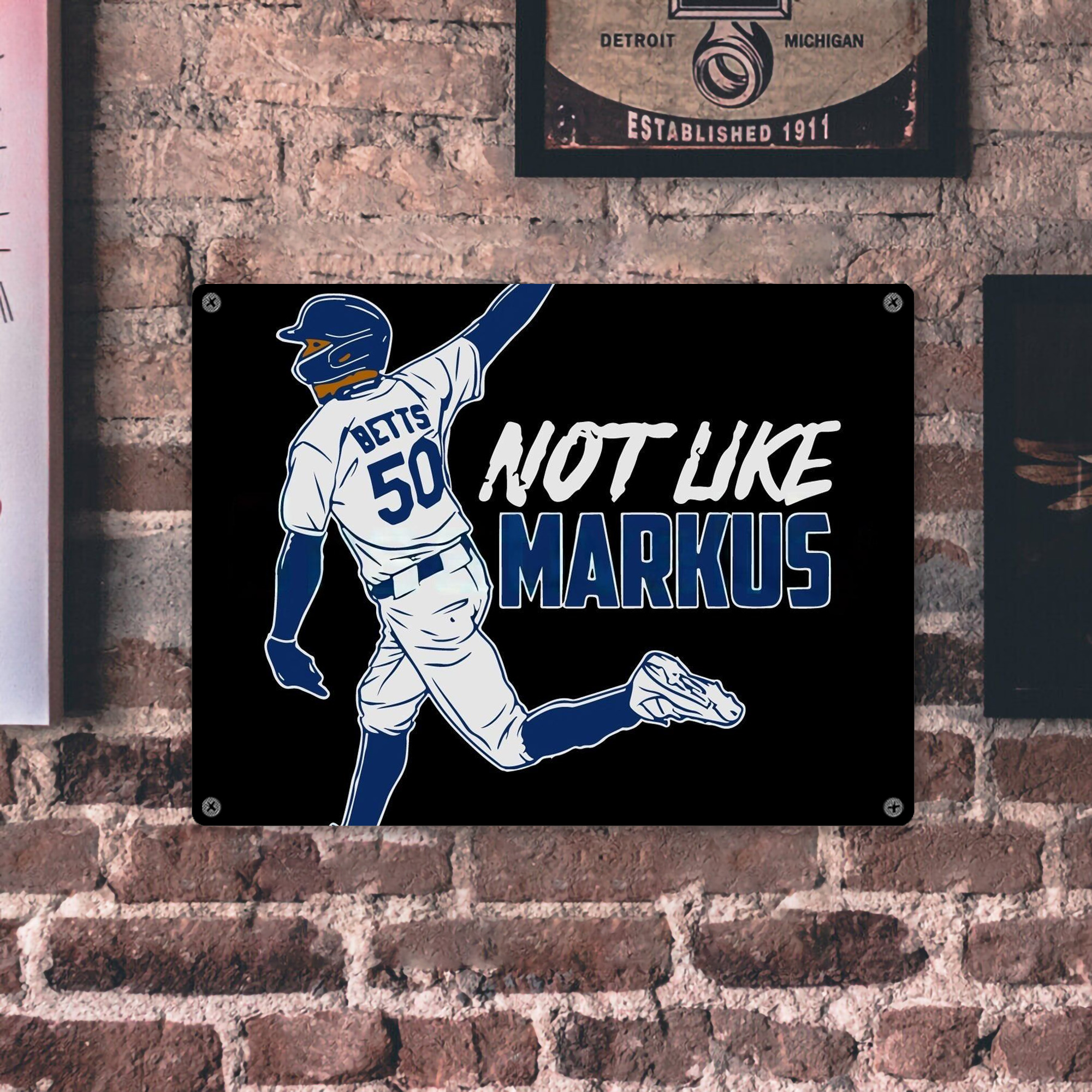  Vintage Metal Tin Sign 16x12 – Full-Print Iron Wall Decor – Durable, Fade-Resistant – Easy To Hang – Ideal For Home, Bar, Kitchen & Office Decor