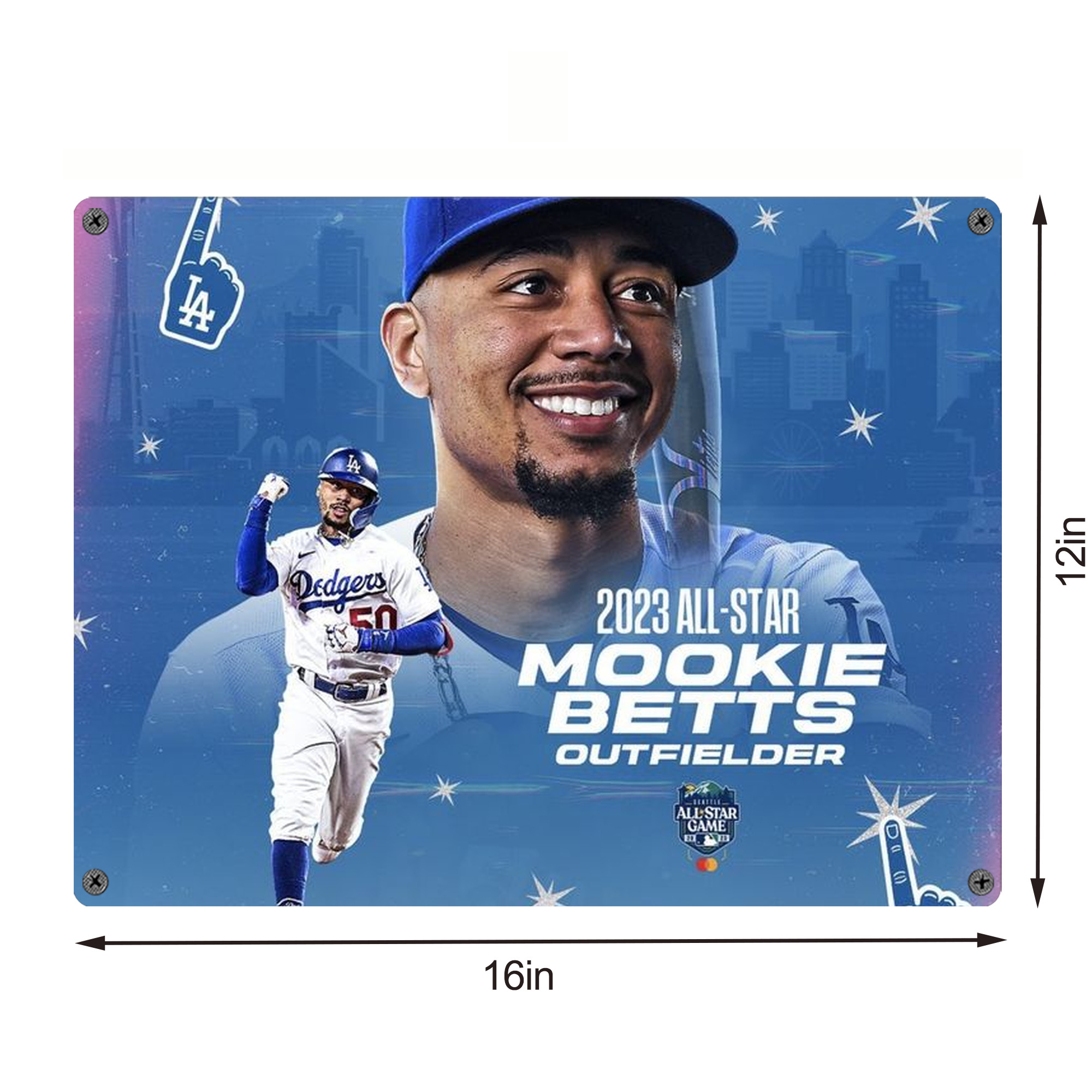  Vintage Metal Tin Sign 16x12 – Full-Print Iron Wall Decor – Durable, Fade-Resistant – Easy To Hang – Ideal For Home, Bar, Kitchen & Office Decor