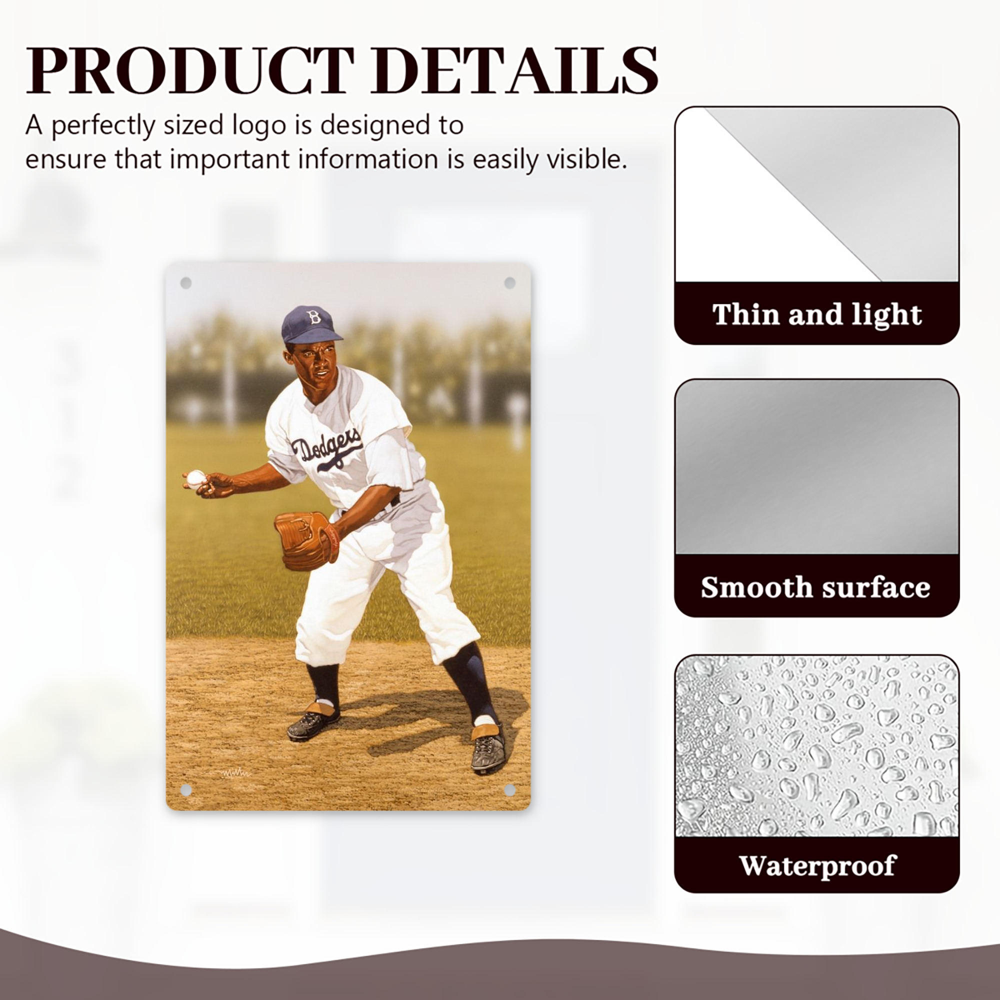  8x12inch Vertical Aluminum Sign - Durable Fade-Resistant Indoor/Outdoor Safety & Information Plaque For Office, Hotel, Restaurant, Bar, Public Spaces