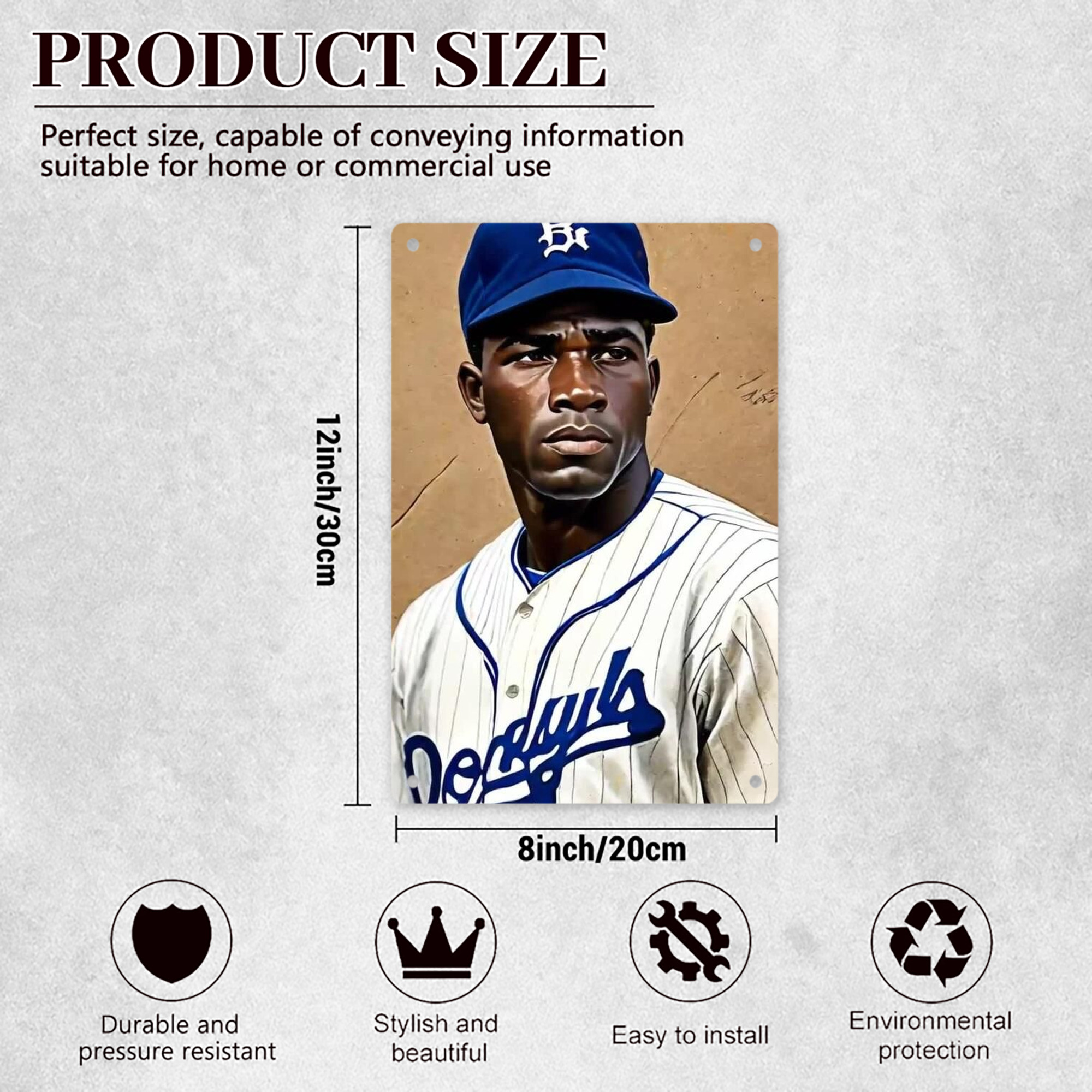  8x12inch Vertical Aluminum Sign - Durable Fade-Resistant Indoor/Outdoor Safety & Information Plaque For Office, Hotel, Restaurant, Bar, Public Spaces