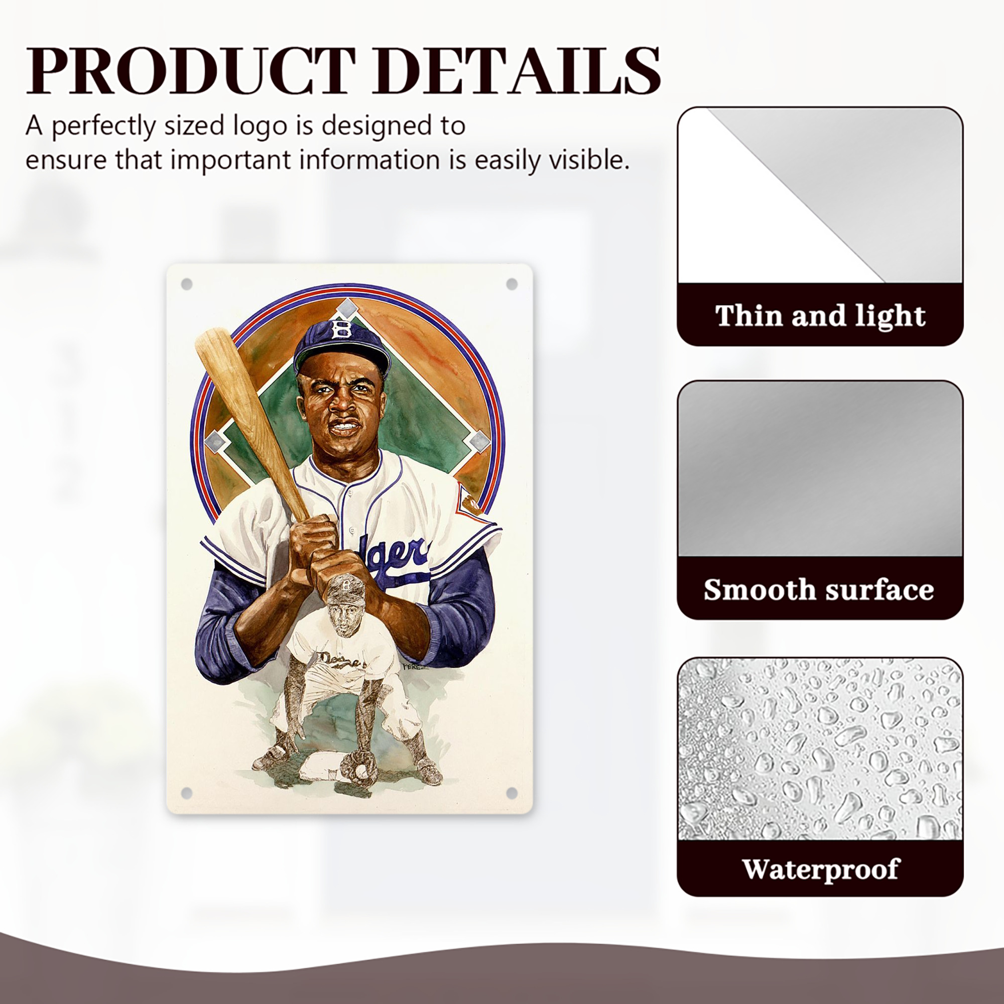  8x12inch Vertical Aluminum Sign - Durable Fade-Resistant Indoor/Outdoor Safety & Information Plaque For Office, Hotel, Restaurant, Bar, Public Spaces