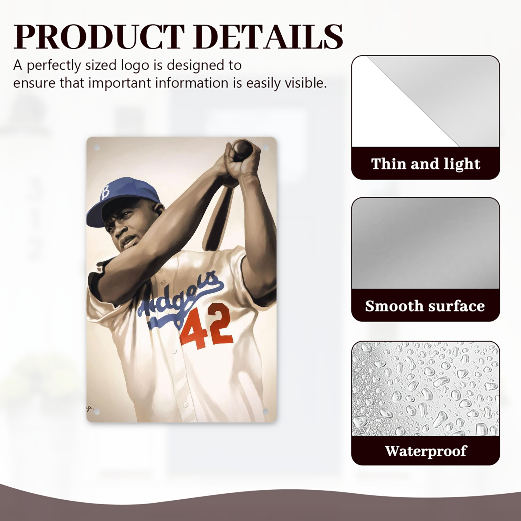  8x12inch Vertical Aluminum Sign - Durable Fade-Resistant Indoor/Outdoor Safety & Information Plaque For Office, Hotel, Restaurant, Bar, Public Spaces