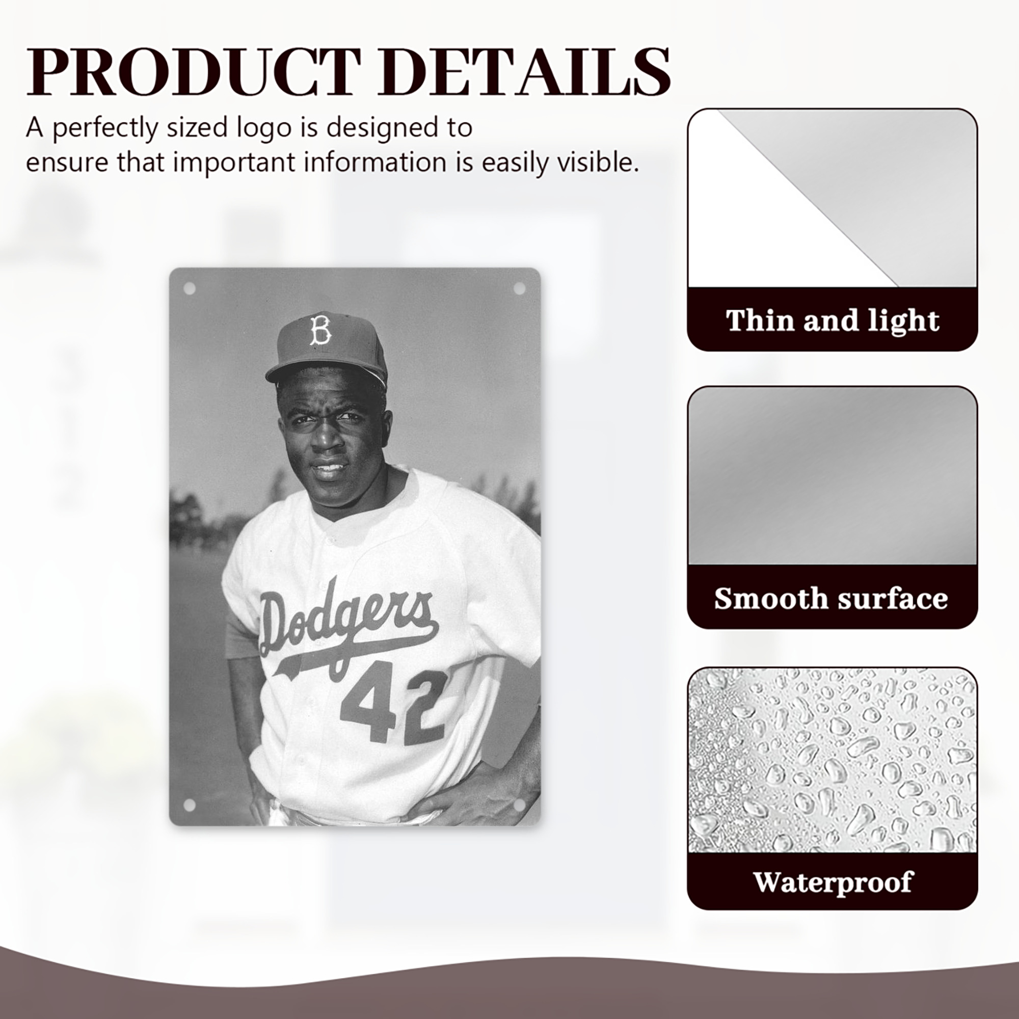  8x12inch Vertical Aluminum Sign - Durable Fade-Resistant Indoor/Outdoor Safety & Information Plaque For Office, Hotel, Restaurant, Bar, Public Spaces