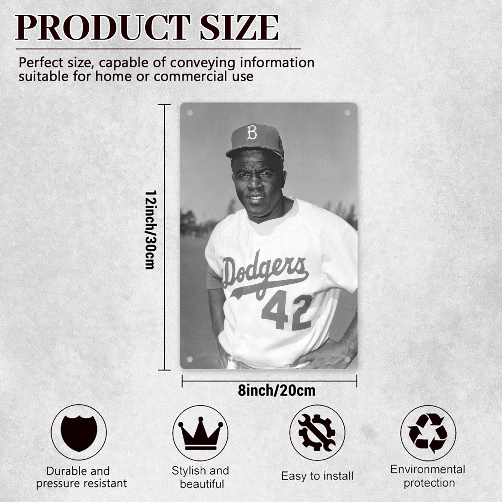  8x12inch Vertical Aluminum Sign - Durable Fade-Resistant Indoor/Outdoor Safety & Information Plaque For Office, Hotel, Restaurant, Bar, Public Spaces