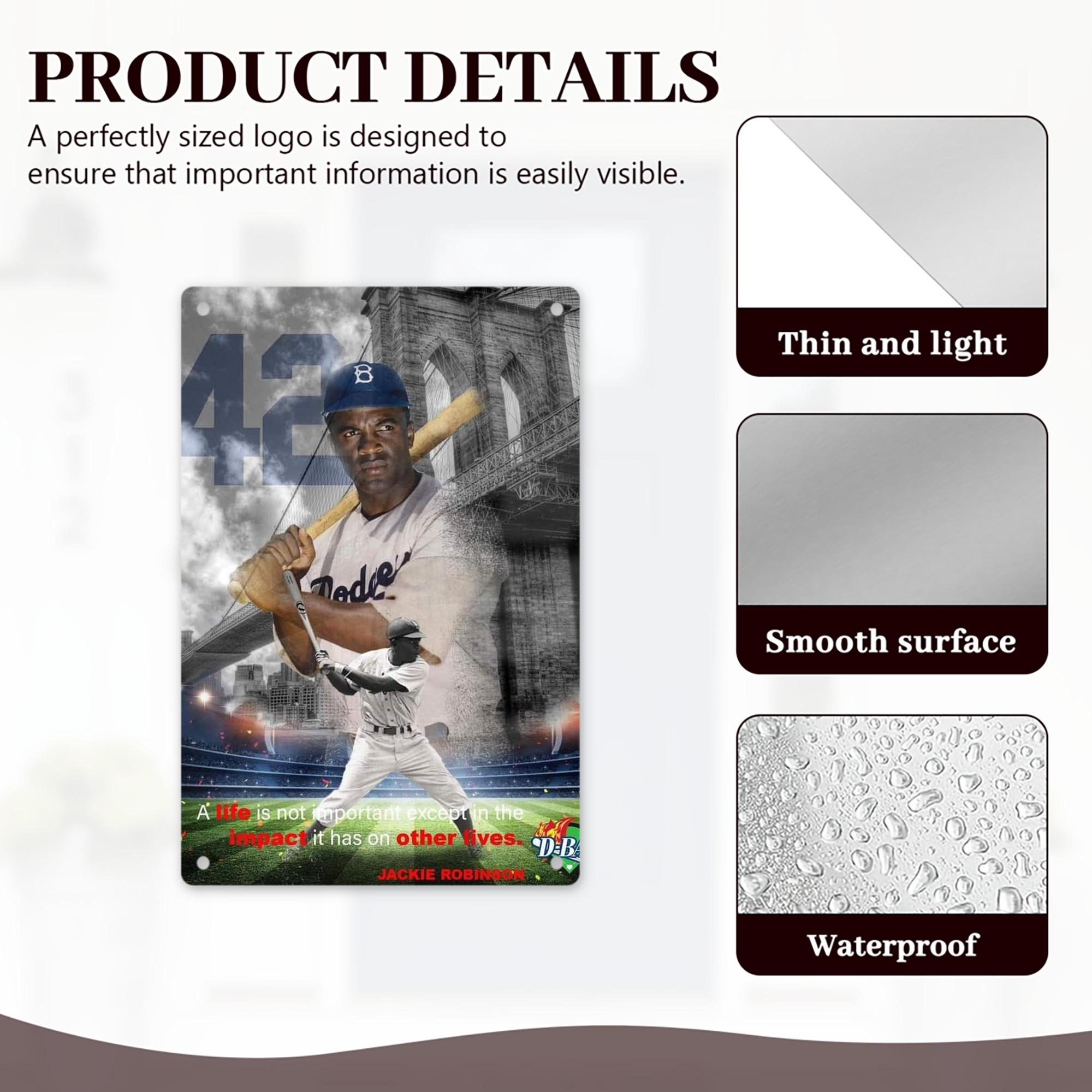  8x12inch Vertical Aluminum Sign - Durable Fade-Resistant Indoor/Outdoor Safety & Information Plaque For Office, Hotel, Restaurant, Bar, Public Spaces