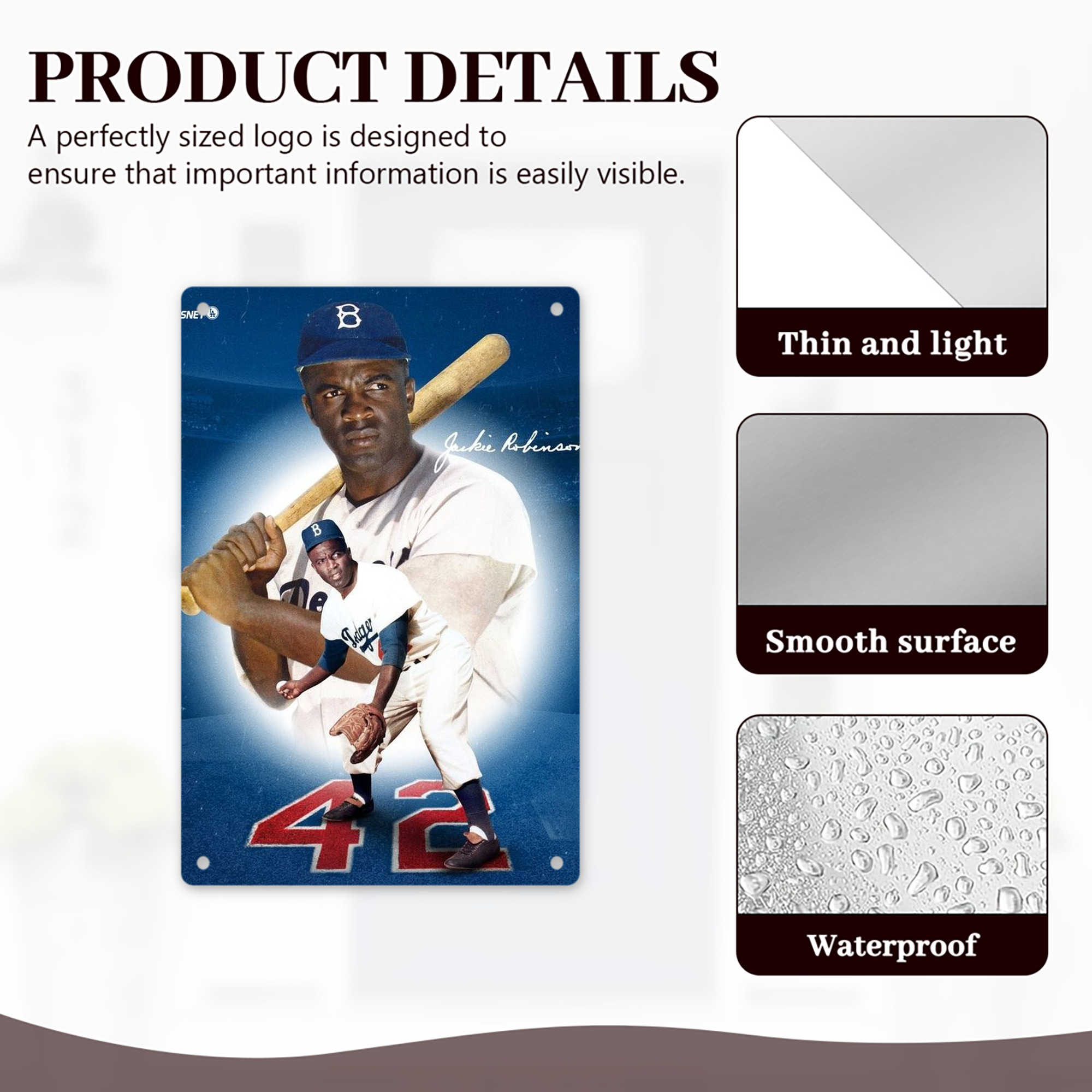  8x12inch Vertical Aluminum Sign - Durable Fade-Resistant Indoor/Outdoor Safety & Information Plaque For Office, Hotel, Restaurant, Bar, Public Spaces