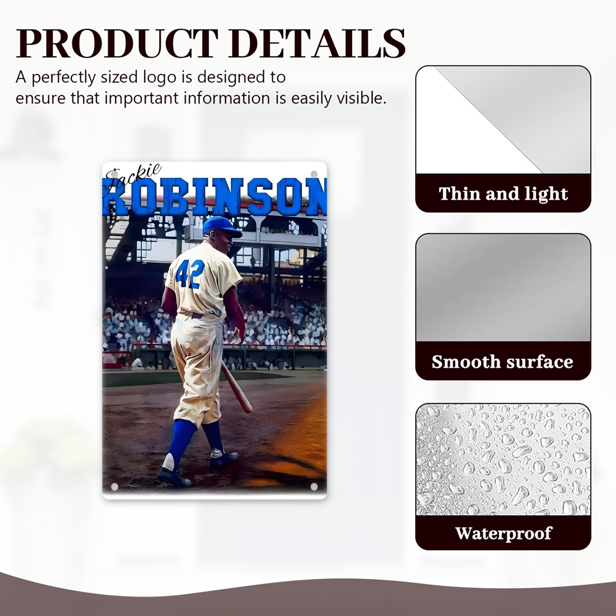  8x12inch Vertical Aluminum Sign - Durable Fade-Resistant Indoor/Outdoor Safety & Information Plaque For Office, Hotel, Restaurant, Bar, Public Spaces