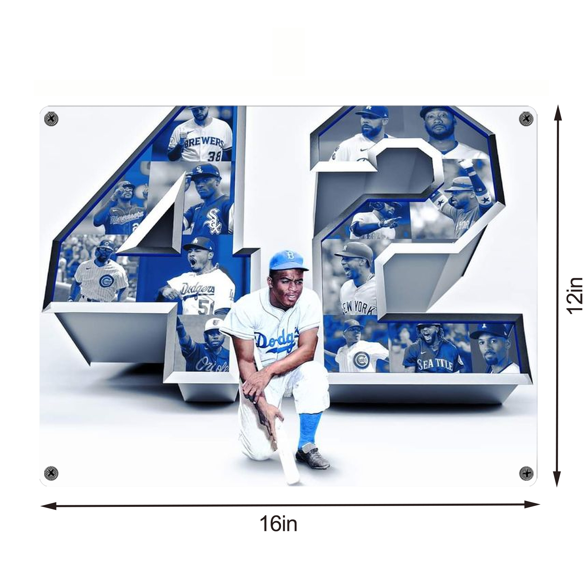  Vintage Metal Tin Sign 16x12 – Full-Print Iron Wall Decor – Durable, Fade-Resistant – Easy To Hang – Ideal For Home, Bar, Kitchen & Office Decor