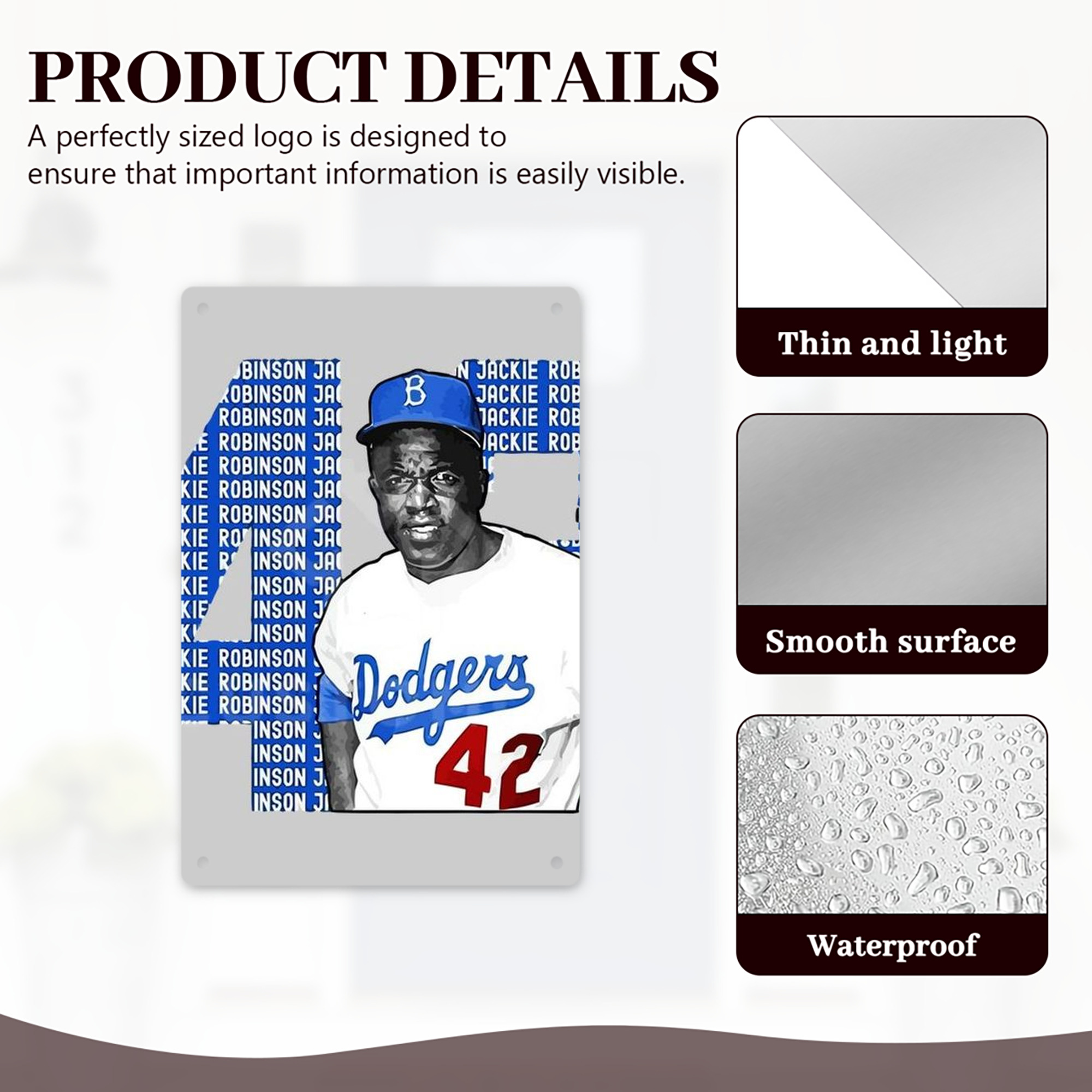  8x12inch Vertical Aluminum Sign - Durable Fade-Resistant Indoor/Outdoor Safety & Information Plaque For Office, Hotel, Restaurant, Bar, Public Spaces