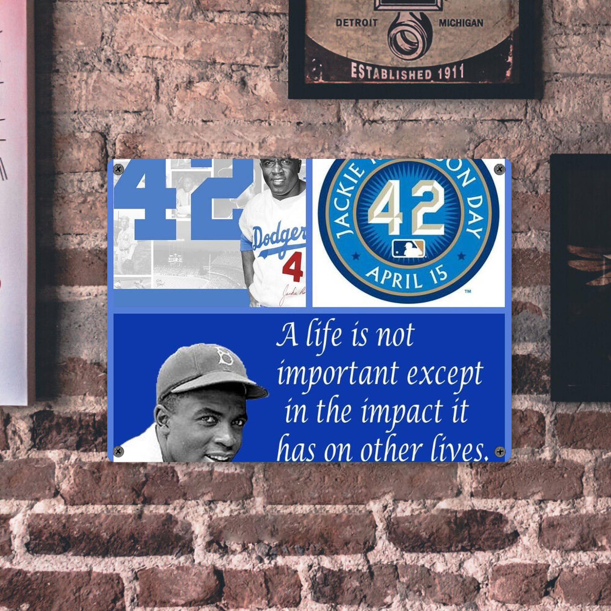  Vintage Metal Tin Sign 16x12 – Full-Print Iron Wall Decor – Durable, Fade-Resistant – Easy To Hang – Ideal For Home, Bar, Kitchen & Office Decor