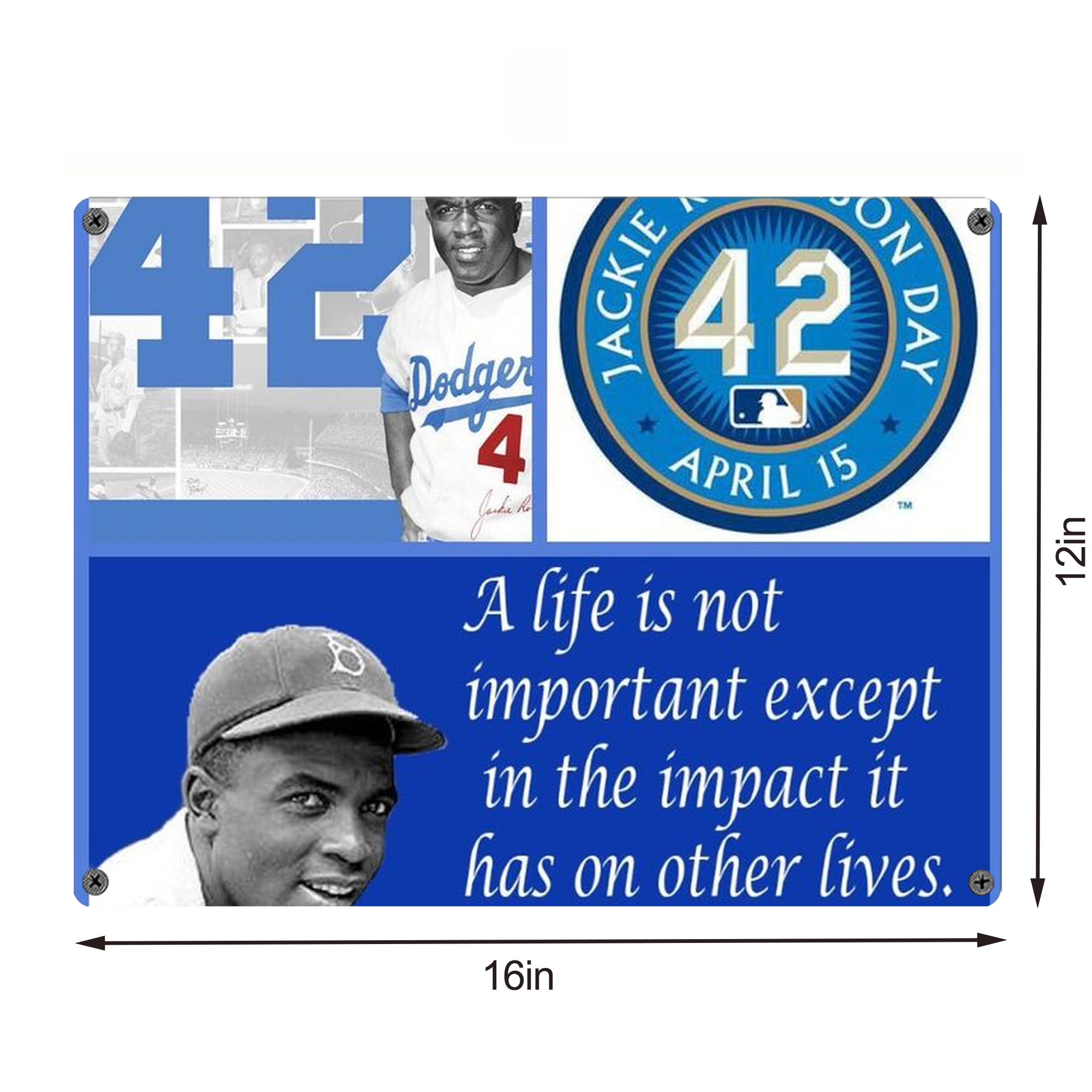  Vintage Metal Tin Sign 16x12 – Full-Print Iron Wall Decor – Durable, Fade-Resistant – Easy To Hang – Ideal For Home, Bar, Kitchen & Office Decor