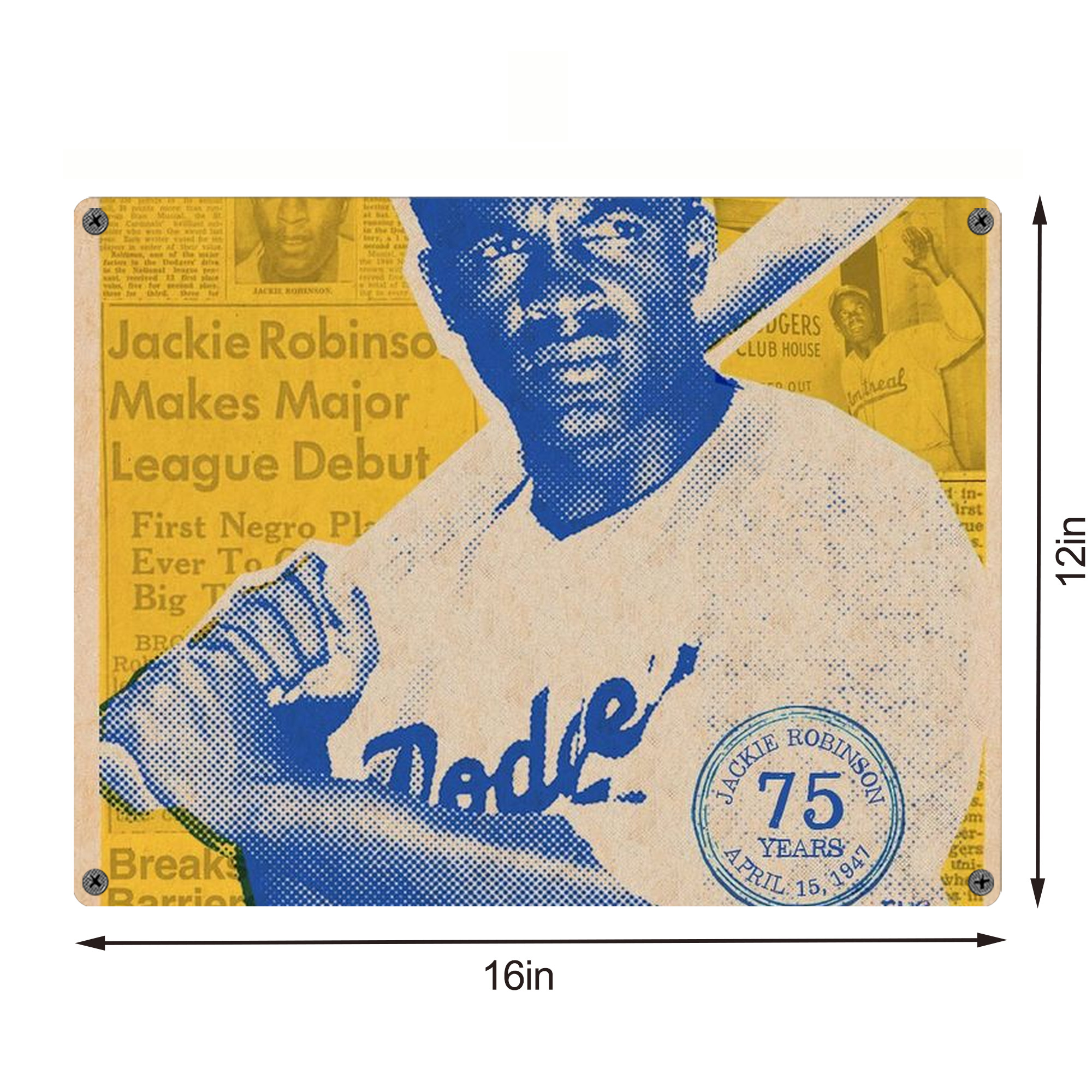  Vintage Metal Tin Sign 16x12 – Full-Print Iron Wall Decor – Durable, Fade-Resistant – Easy To Hang – Ideal For Home, Bar, Kitchen & Office Decor