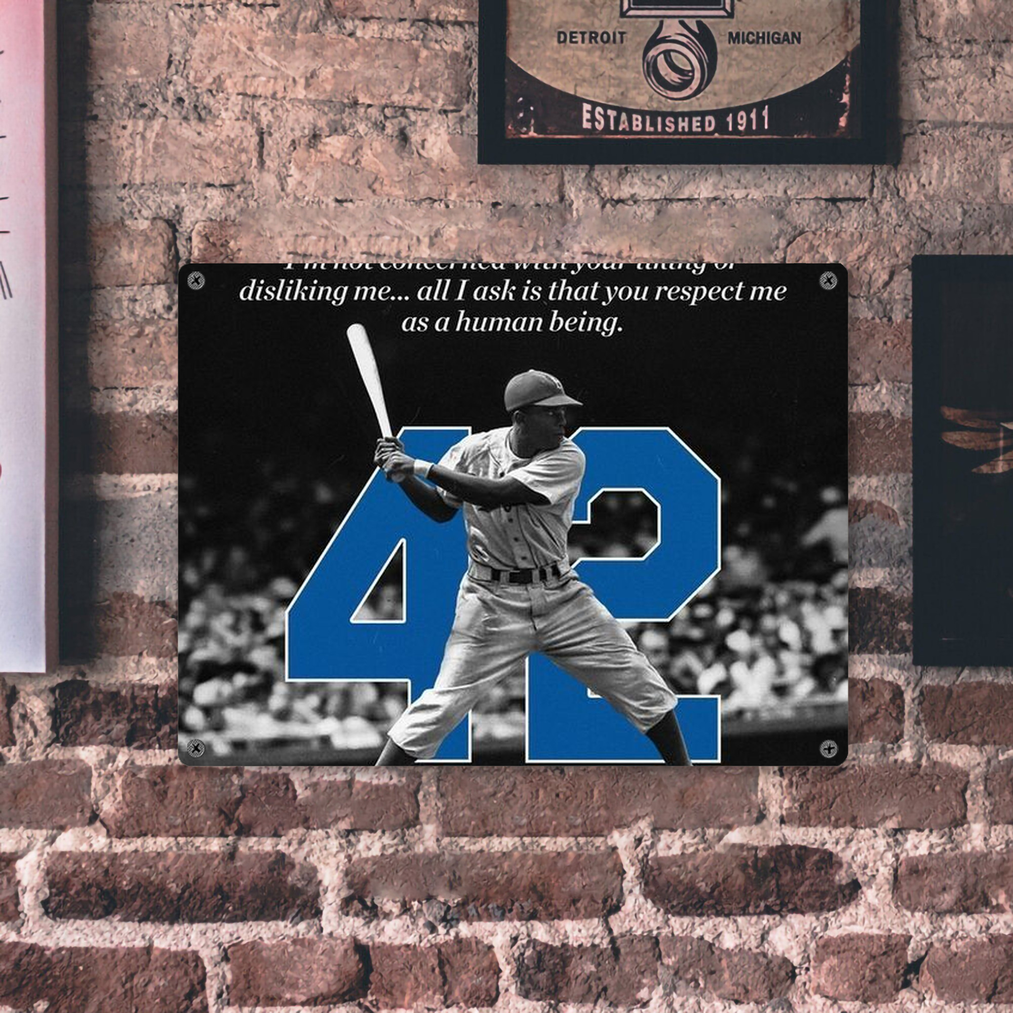  Vintage Metal Tin Sign 16x12 – Full-Print Iron Wall Decor – Durable, Fade-Resistant – Easy To Hang – Ideal For Home, Bar, Kitchen & Office Decor