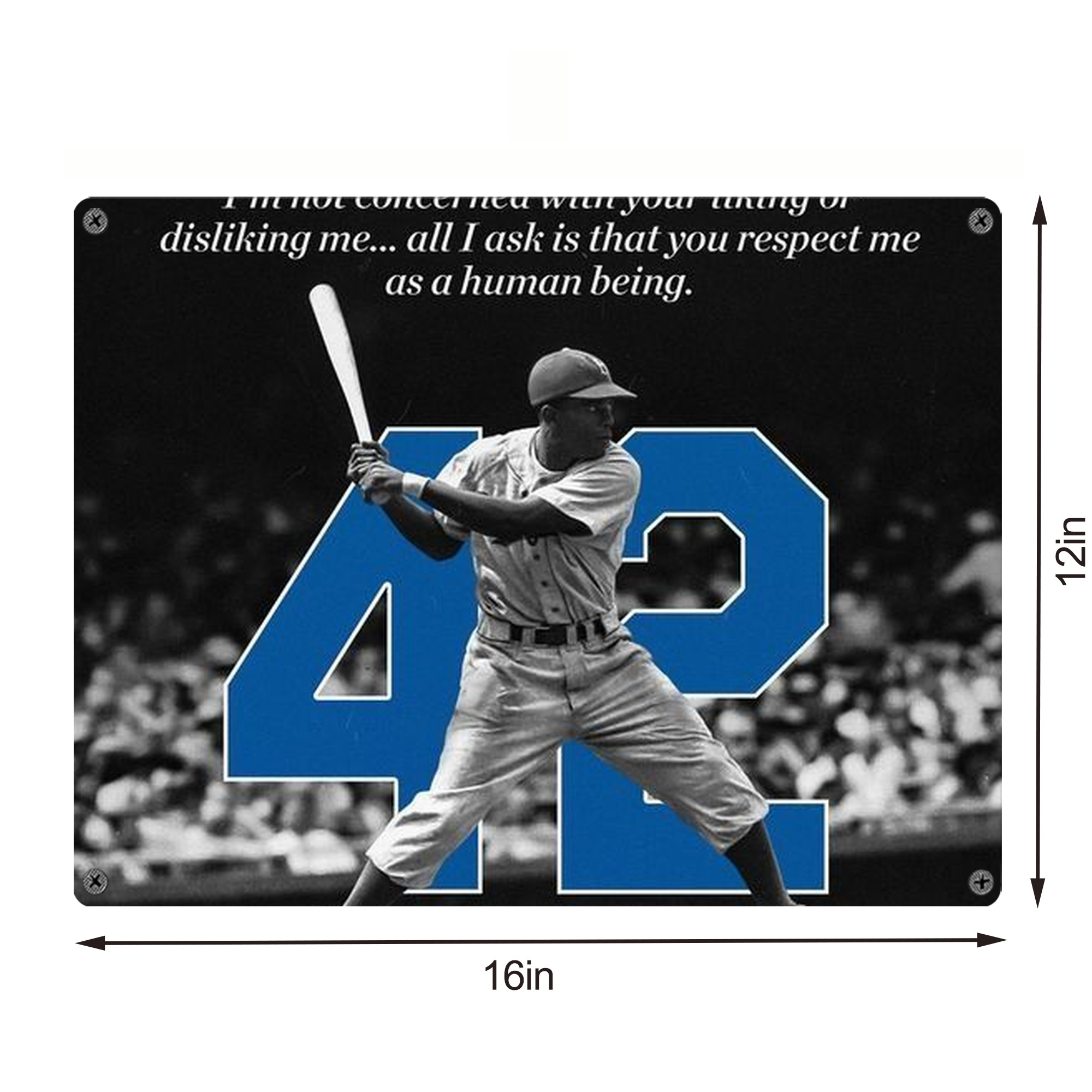  Vintage Metal Tin Sign 16x12 – Full-Print Iron Wall Decor – Durable, Fade-Resistant – Easy To Hang – Ideal For Home, Bar, Kitchen & Office Decor