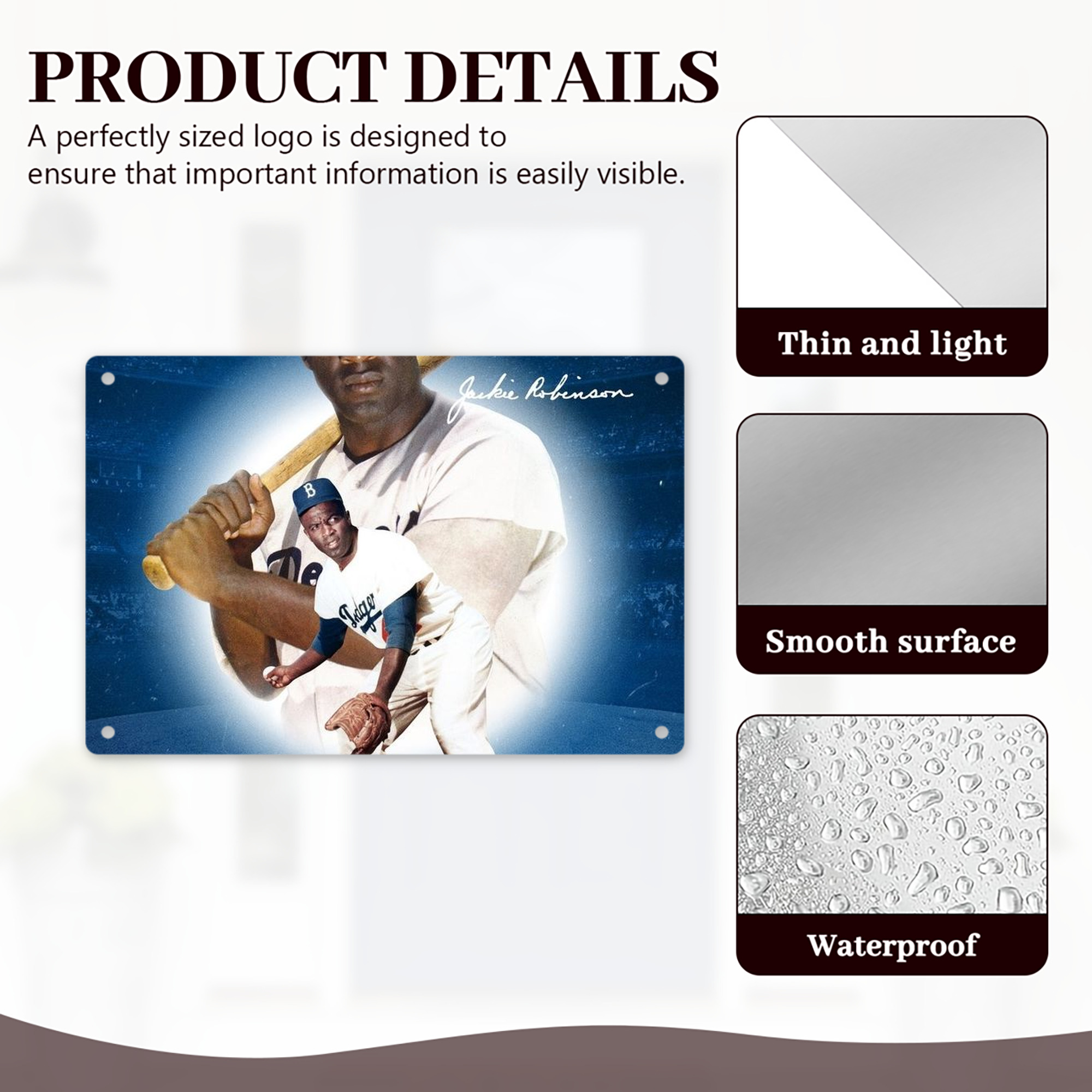  Decorative Aluminum Plaque – Horizontal Design – Durable, Stylish, Easy To Install – Ideal For Home, Office, Bar, And More