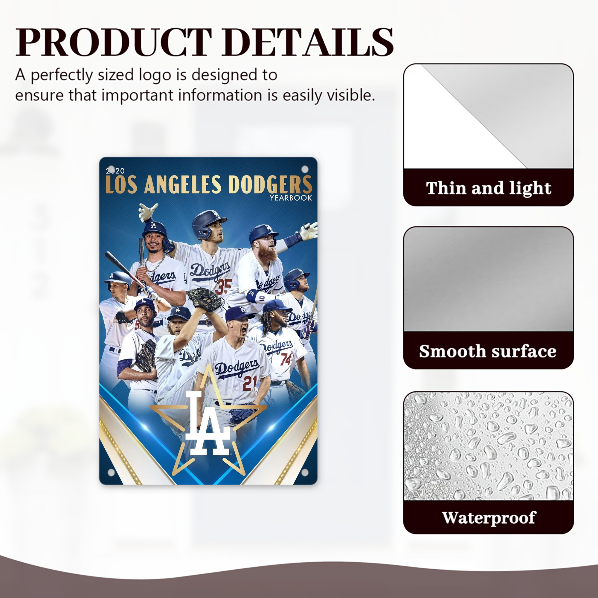  8x12inch Vertical Aluminum Sign - Durable Fade-Resistant Indoor/Outdoor Safety & Information Plaque For Office, Hotel, Restaurant, Bar, Public Spaces