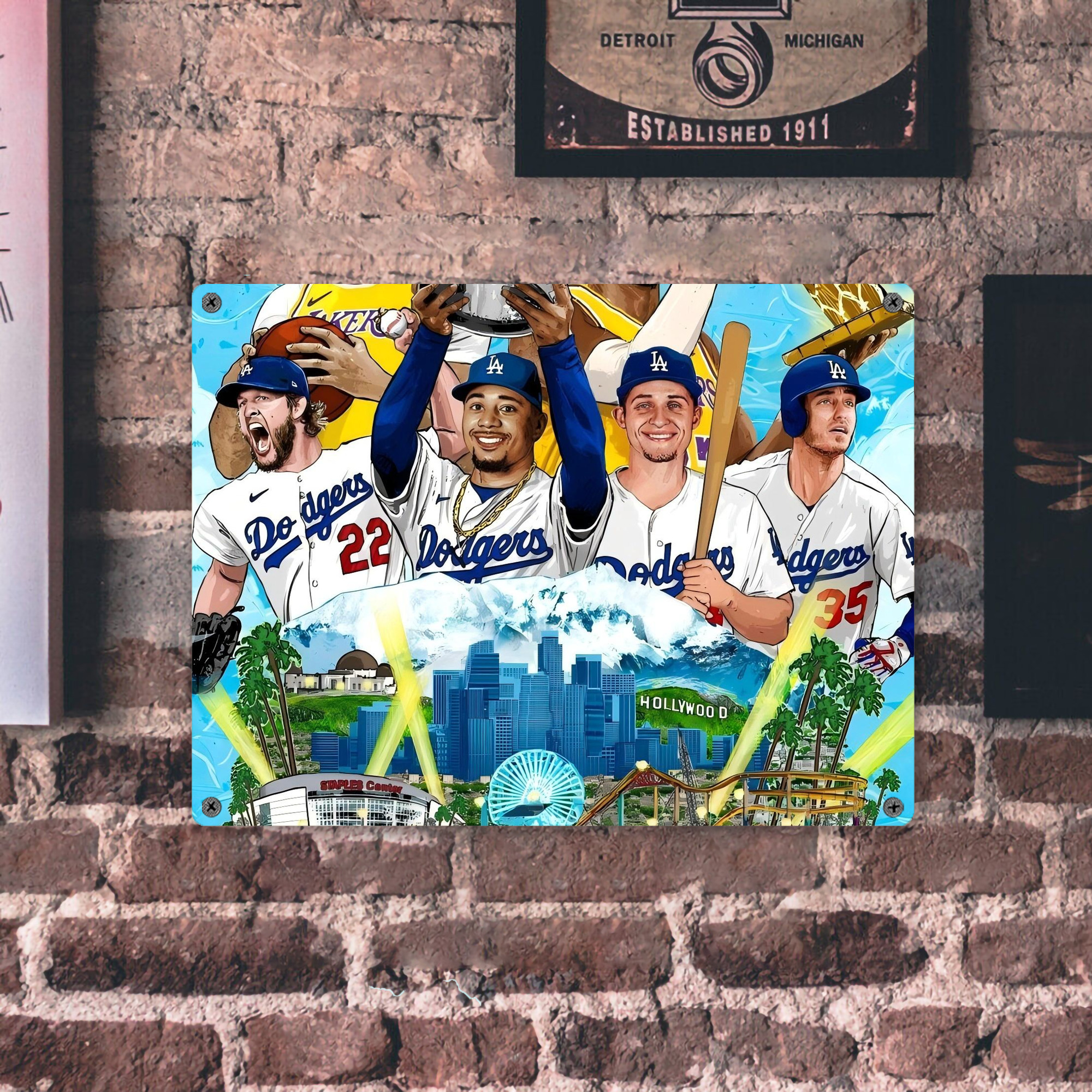  Vintage Metal Tin Sign 16x12 – Full-Print Iron Wall Decor – Durable, Fade-Resistant – Easy To Hang – Ideal For Home, Bar, Kitchen & Office Decor