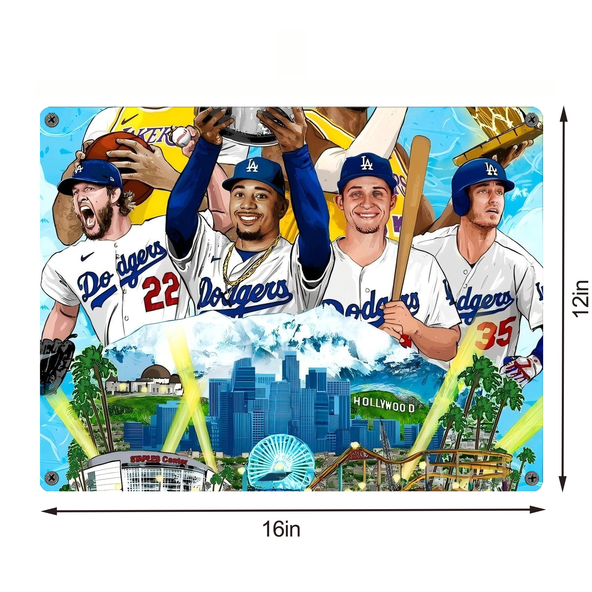  Vintage Metal Tin Sign 16x12 – Full-Print Iron Wall Decor – Durable, Fade-Resistant – Easy To Hang – Ideal For Home, Bar, Kitchen & Office Decor