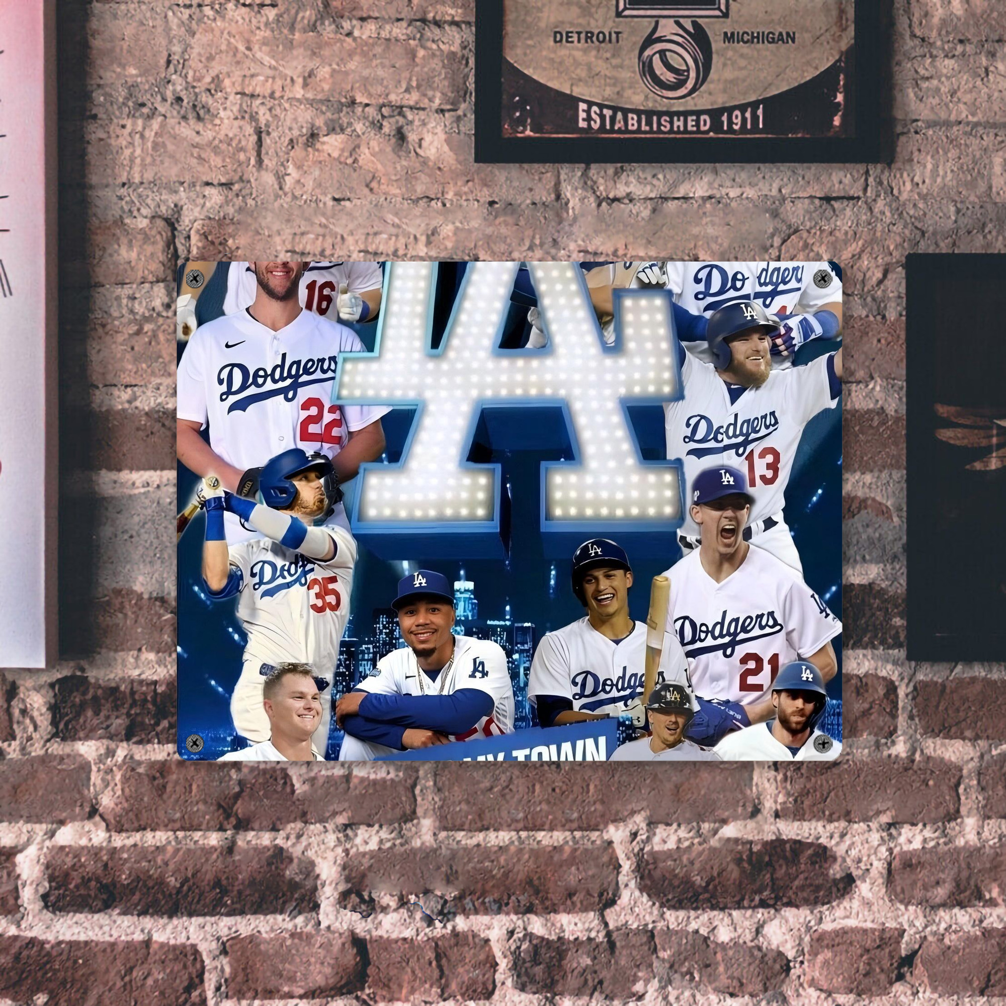  Vintage Metal Tin Sign 16x12 – Full-Print Iron Wall Decor – Durable, Fade-Resistant – Easy To Hang – Ideal For Home, Bar, Kitchen & Office Decor