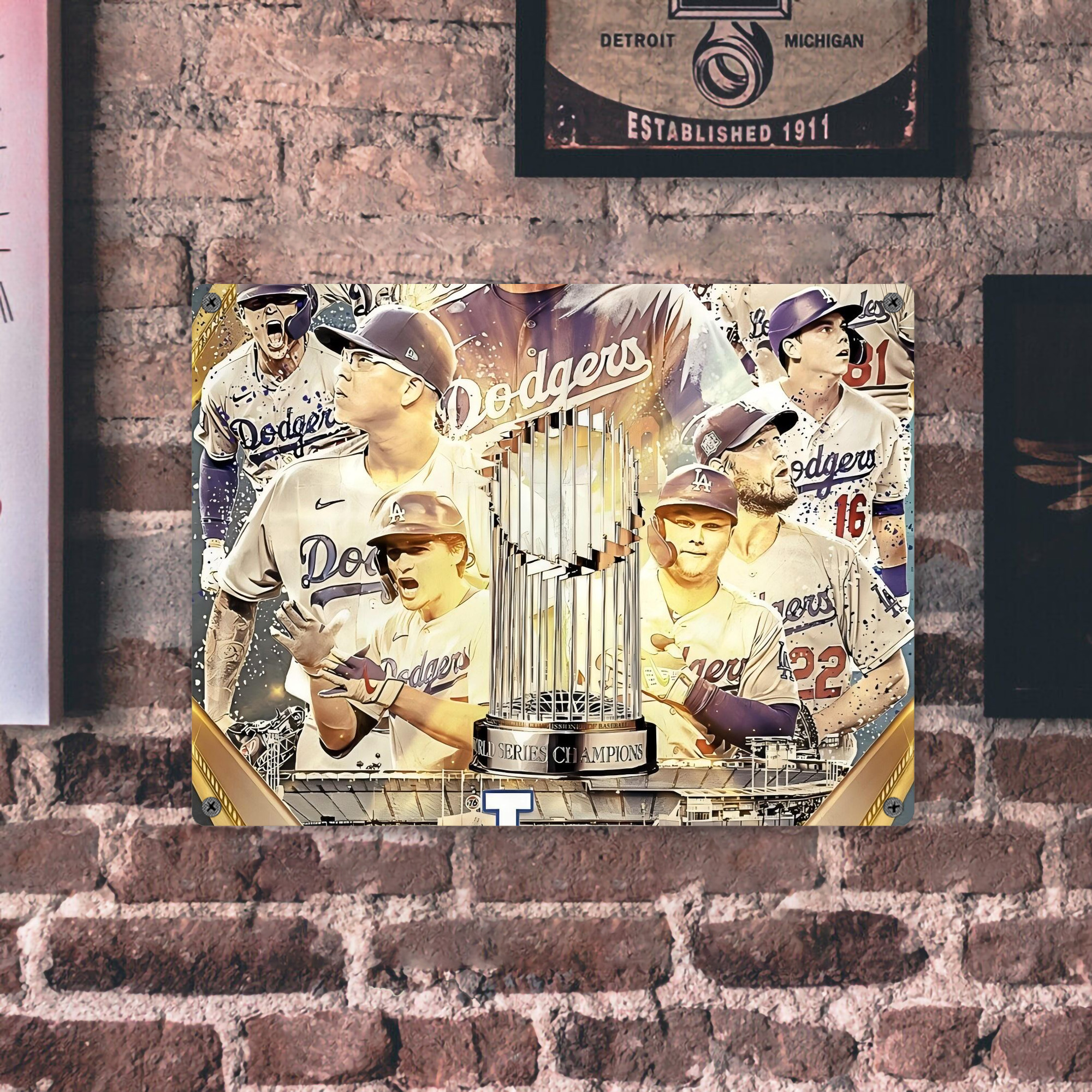  Vintage Metal Tin Sign 16x12 – Full-Print Iron Wall Decor – Durable, Fade-Resistant – Easy To Hang – Ideal For Home, Bar, Kitchen & Office Decor