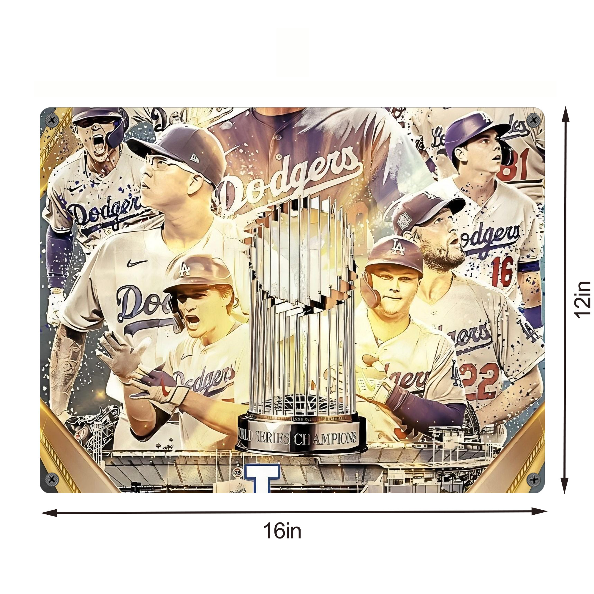  Vintage Metal Tin Sign 16x12 – Full-Print Iron Wall Decor – Durable, Fade-Resistant – Easy To Hang – Ideal For Home, Bar, Kitchen & Office Decor