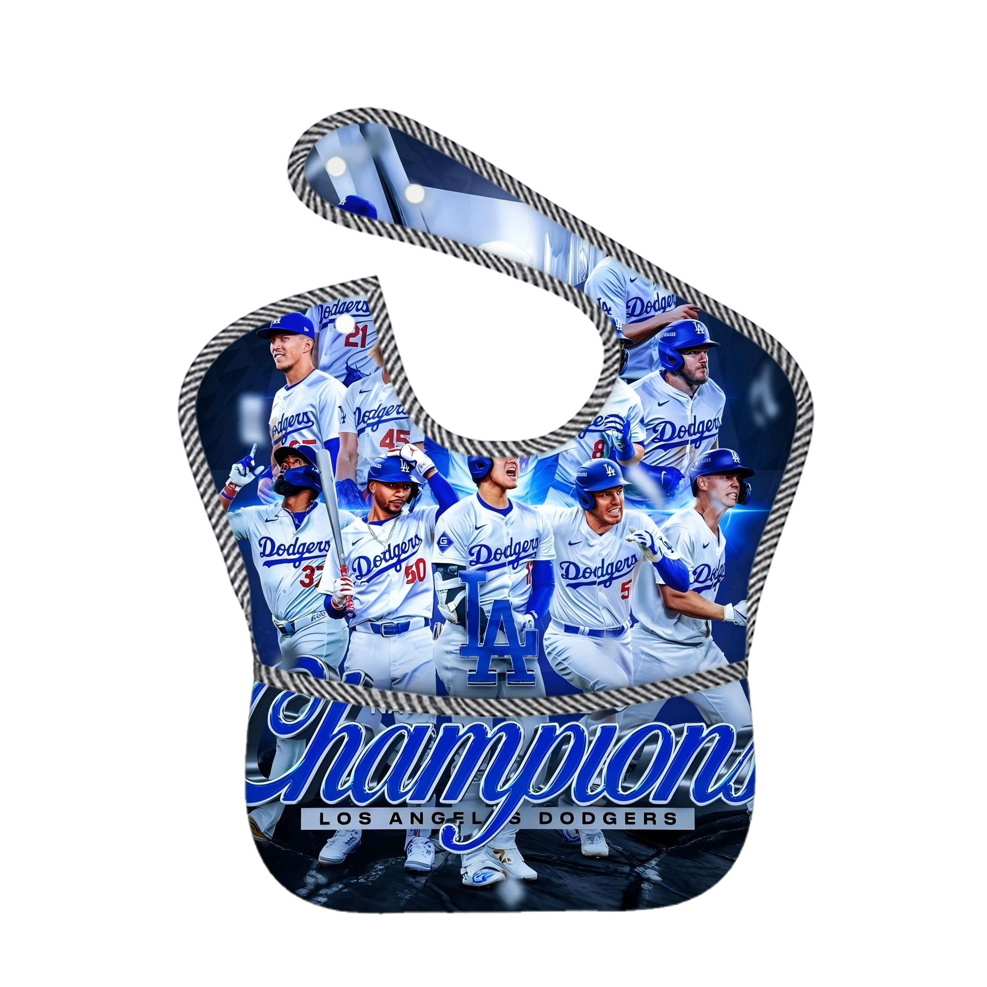  Adjustable Waterproof Toddler Bib – Full-Print Durable Polyester – Foldable Crumb Pocket – Easy Snap Closure – Soft