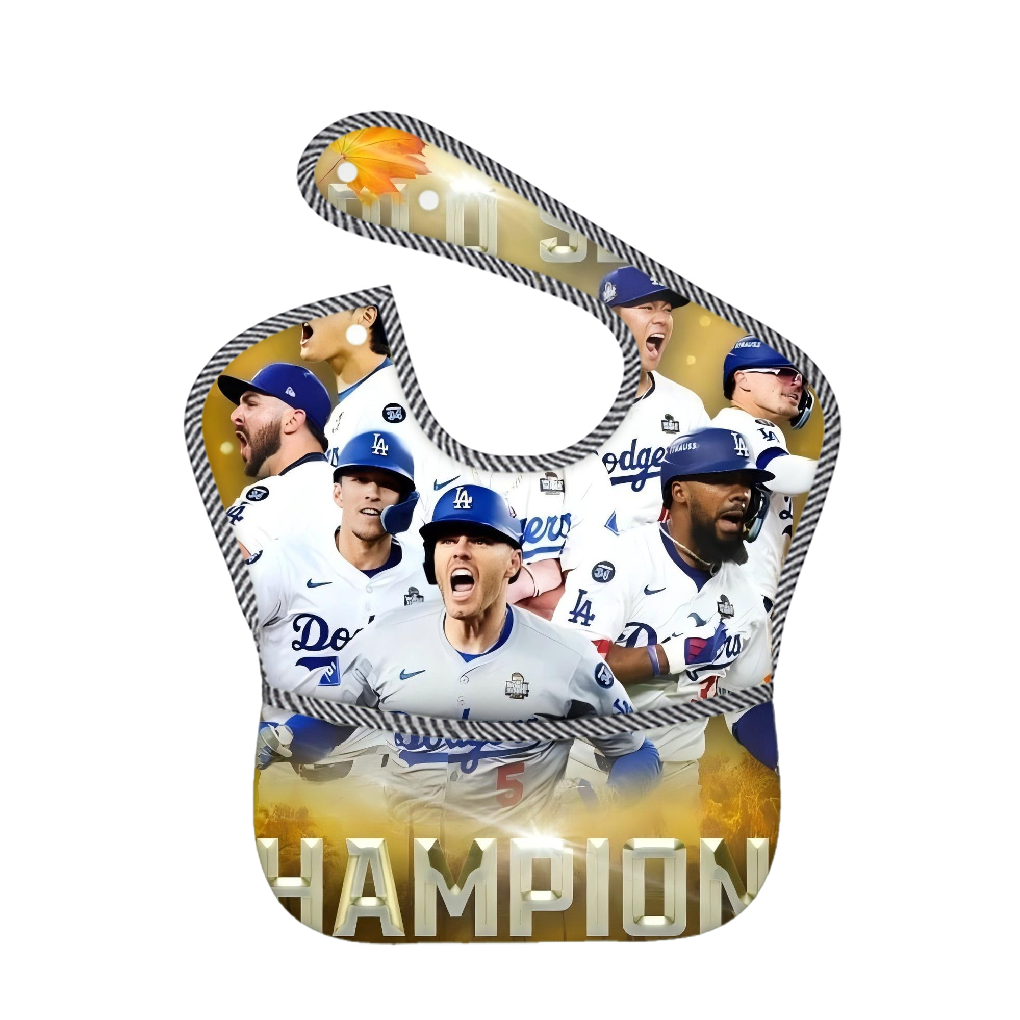  Adjustable Waterproof Toddler Bib – Full-Print Durable Polyester – Foldable Crumb Pocket – Easy Snap Closure – Soft