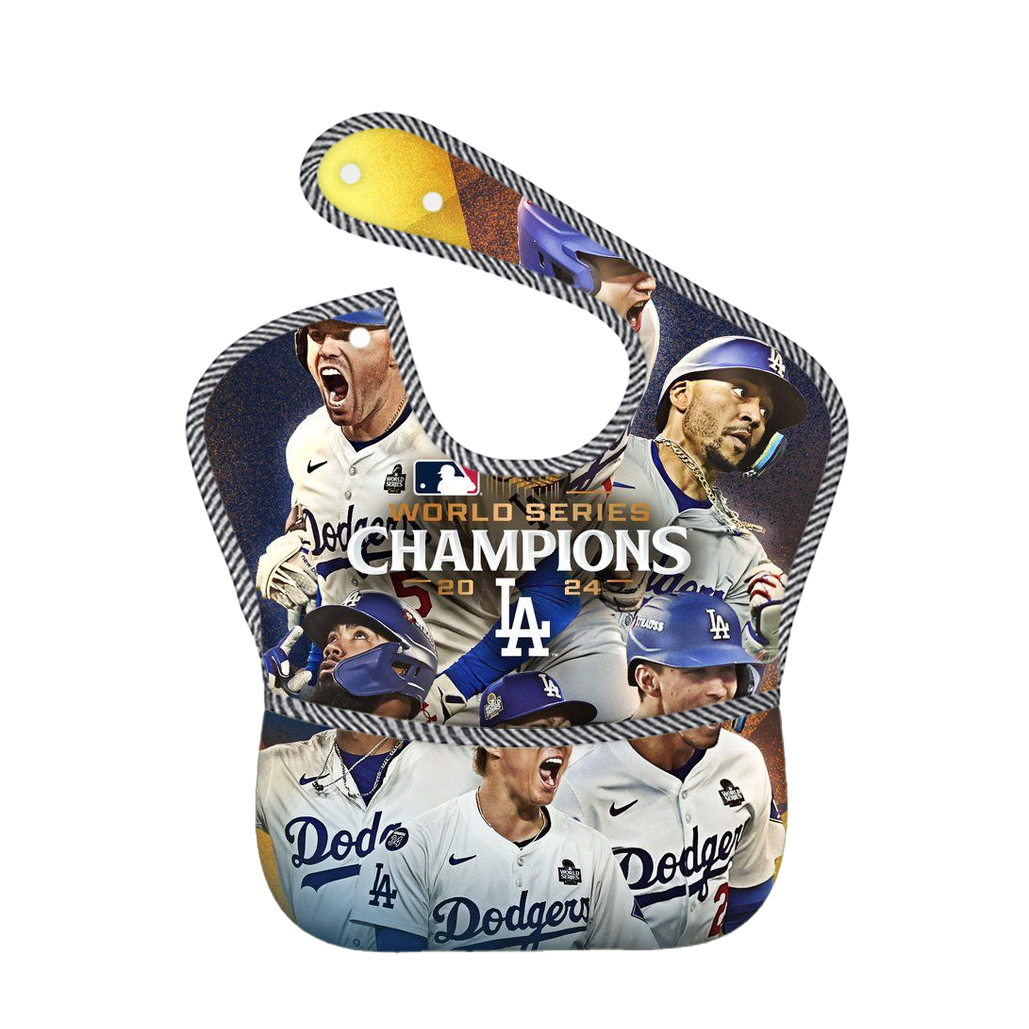  Adjustable Waterproof Toddler Bib – Full-Print Durable Polyester – Foldable Crumb Pocket – Easy Snap Closure – Soft