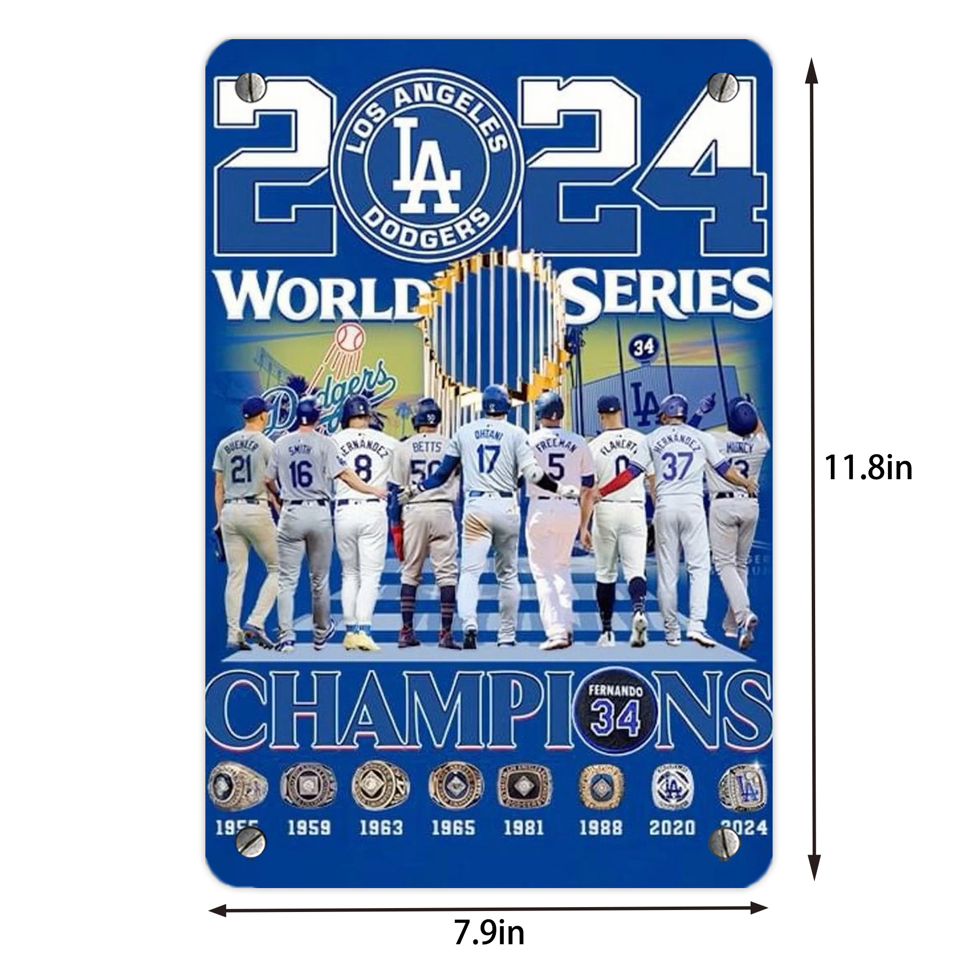  Metal Tin Sign 8x12inch - High-Quality Full-Print Decorative Wall Art, Durable Rust-Resistant Metal Plaque For Living Room, Bedroom, Kitchen, Office, Bar Décor