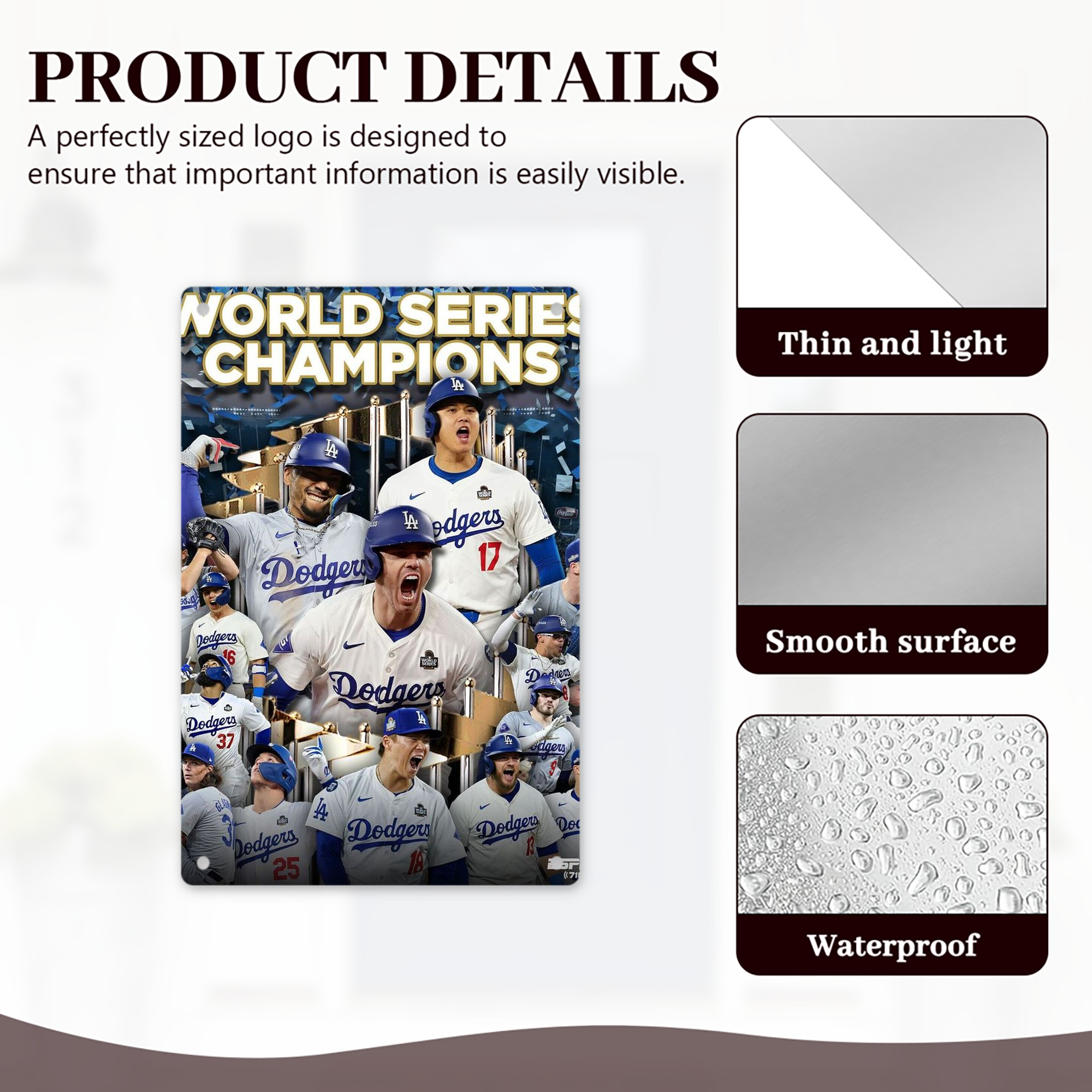  8x12inch Vertical Aluminum Sign - Durable Fade-Resistant Indoor/Outdoor Safety & Information Plaque For Office, Hotel, Restaurant, Bar, Public Spaces