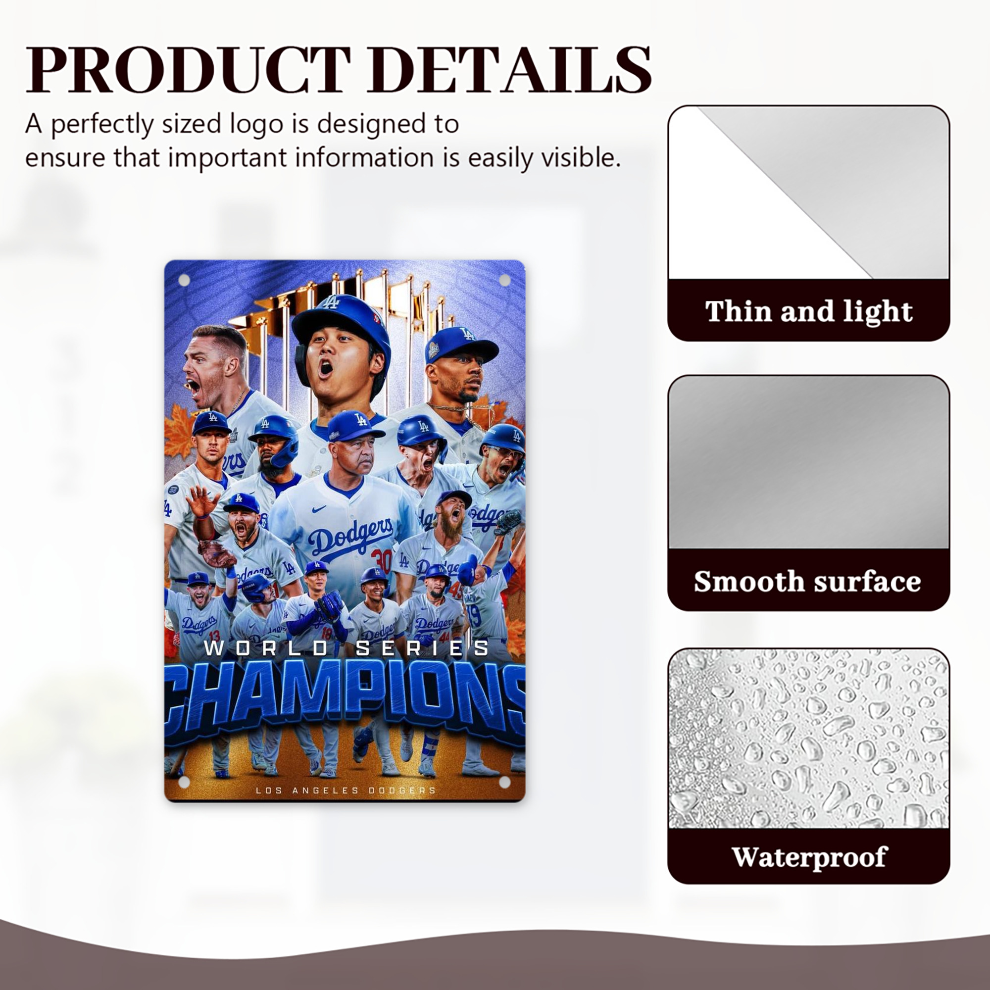  8x12inch Vertical Aluminum Sign - Durable Fade-Resistant Indoor/Outdoor Safety & Information Plaque For Office, Hotel, Restaurant, Bar, Public Spaces