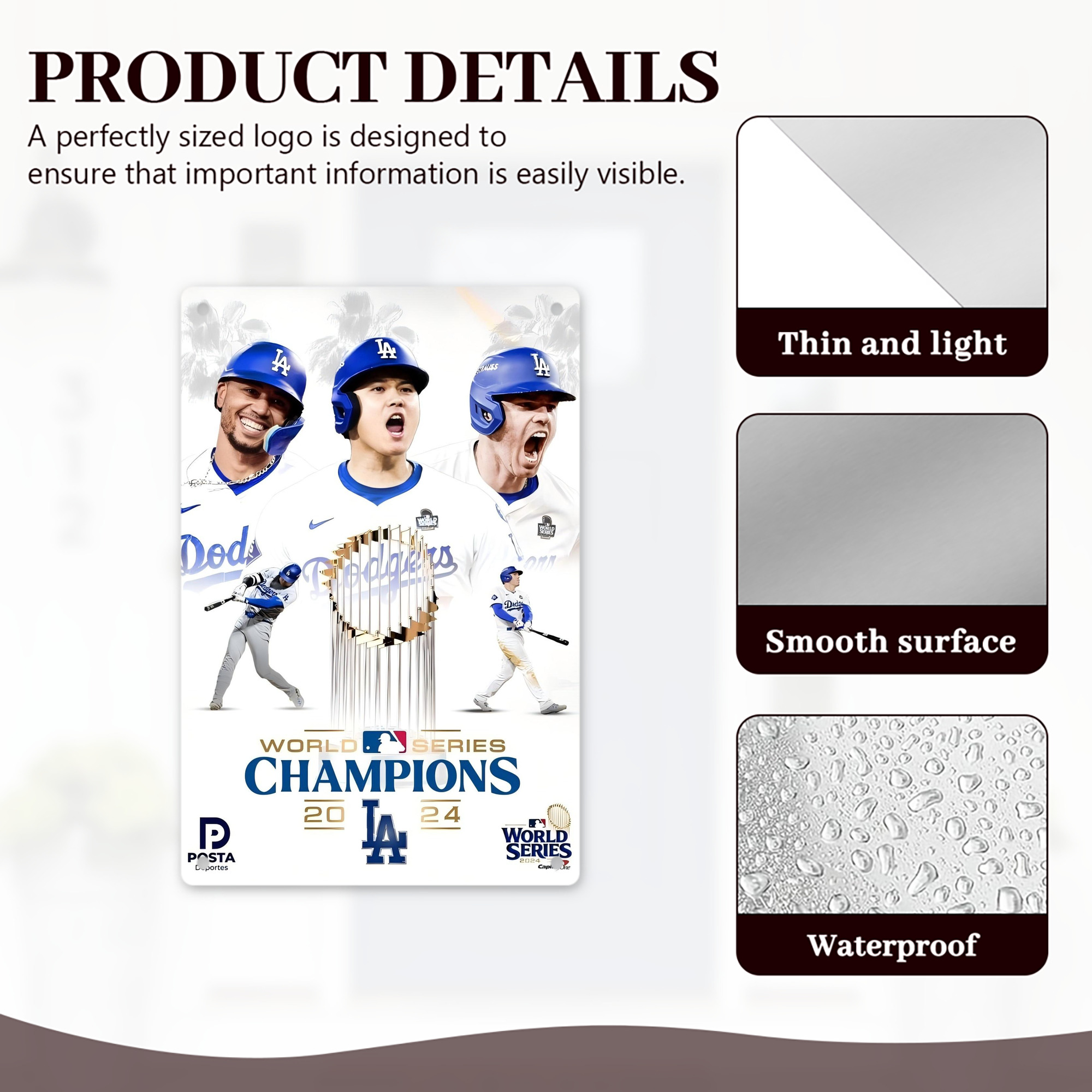  8x12inch Vertical Aluminum Sign - Durable Fade-Resistant Indoor/Outdoor Safety & Information Plaque For Office, Hotel, Restaurant, Bar, Public Spaces