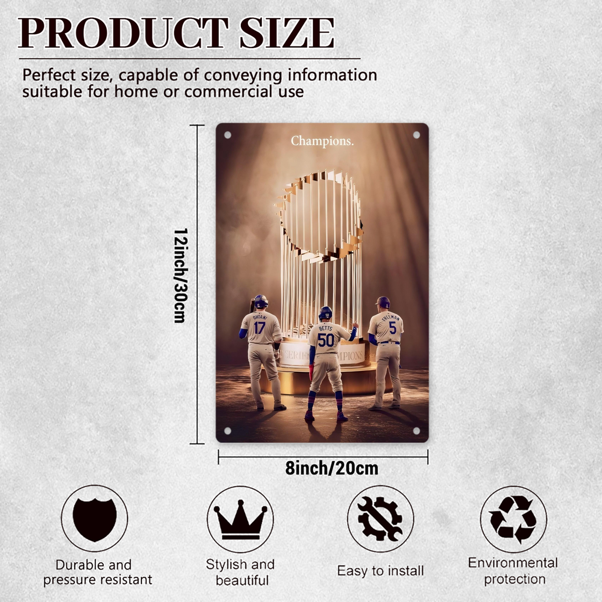  8x12inch Vertical Aluminum Sign - Durable Fade-Resistant Indoor/Outdoor Safety & Information Plaque For Office, Hotel, Restaurant, Bar, Public Spaces