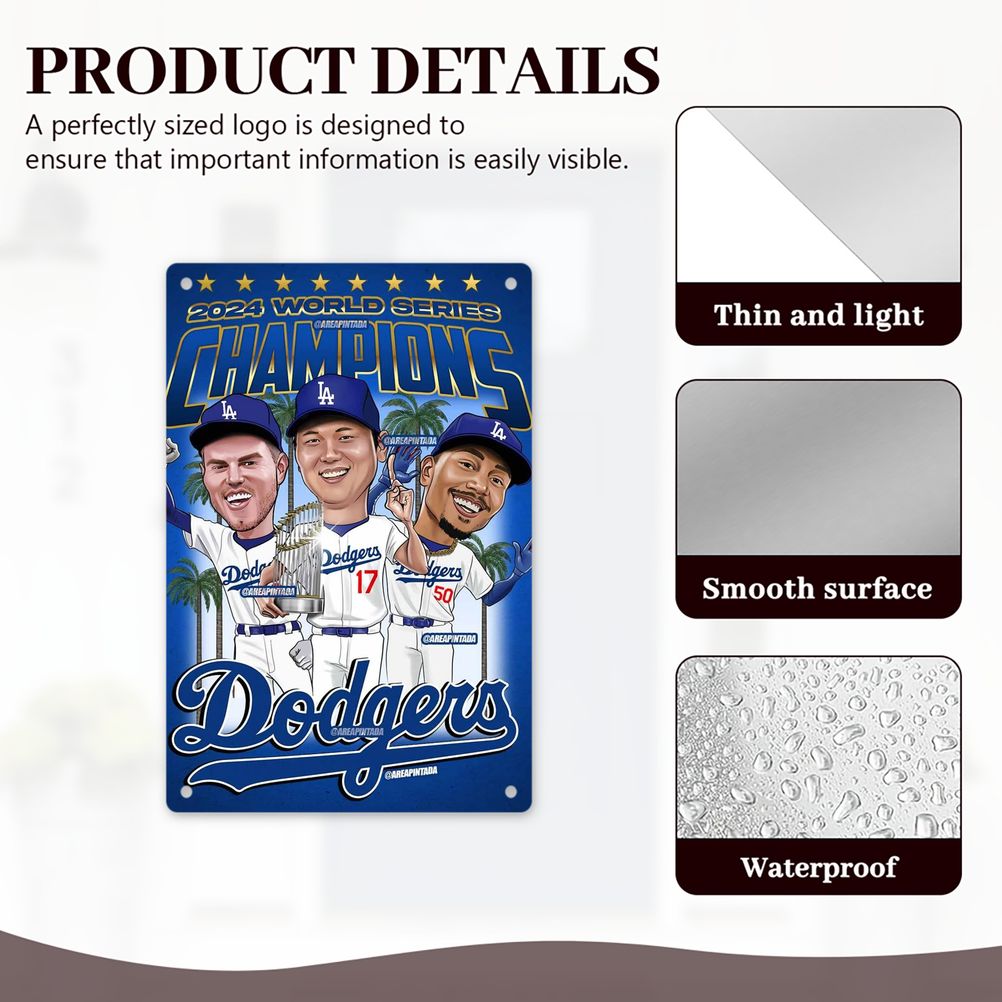  8x12inch Vertical Aluminum Sign - Durable Fade-Resistant Indoor/Outdoor Safety & Information Plaque For Office, Hotel, Restaurant, Bar, Public Spaces