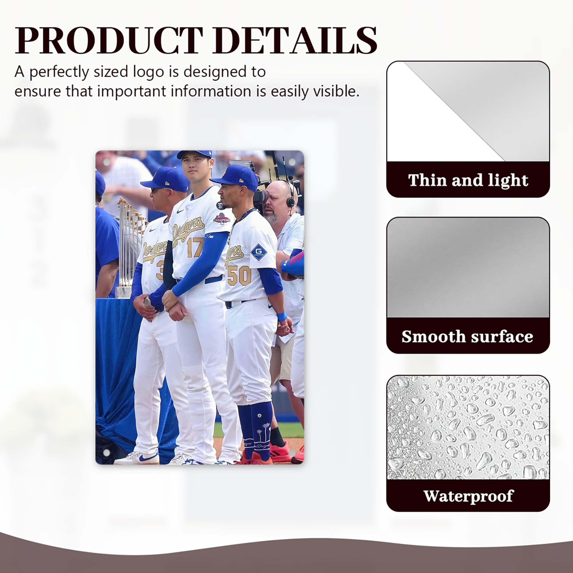  8x12inch Vertical Aluminum Sign - Durable Fade-Resistant Indoor/Outdoor Safety & Information Plaque For Office, Hotel, Restaurant, Bar, Public Spaces