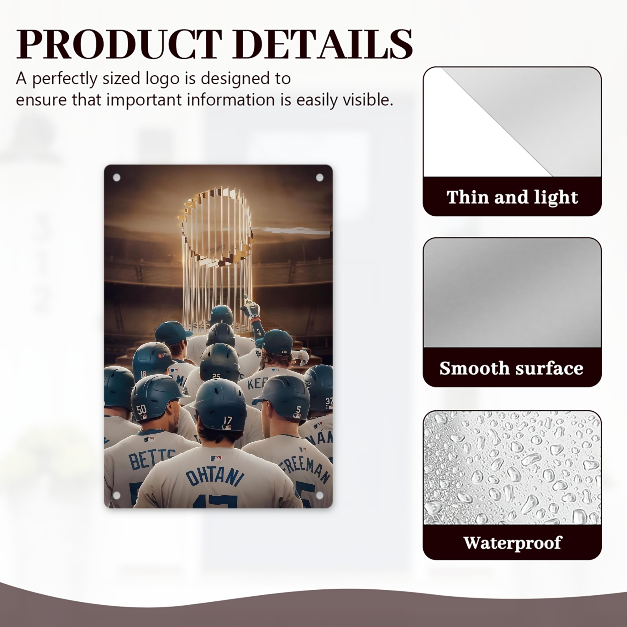  8x12inch Vertical Aluminum Sign - Durable Fade-Resistant Indoor/Outdoor Safety & Information Plaque For Office, Hotel, Restaurant, Bar, Public Spaces